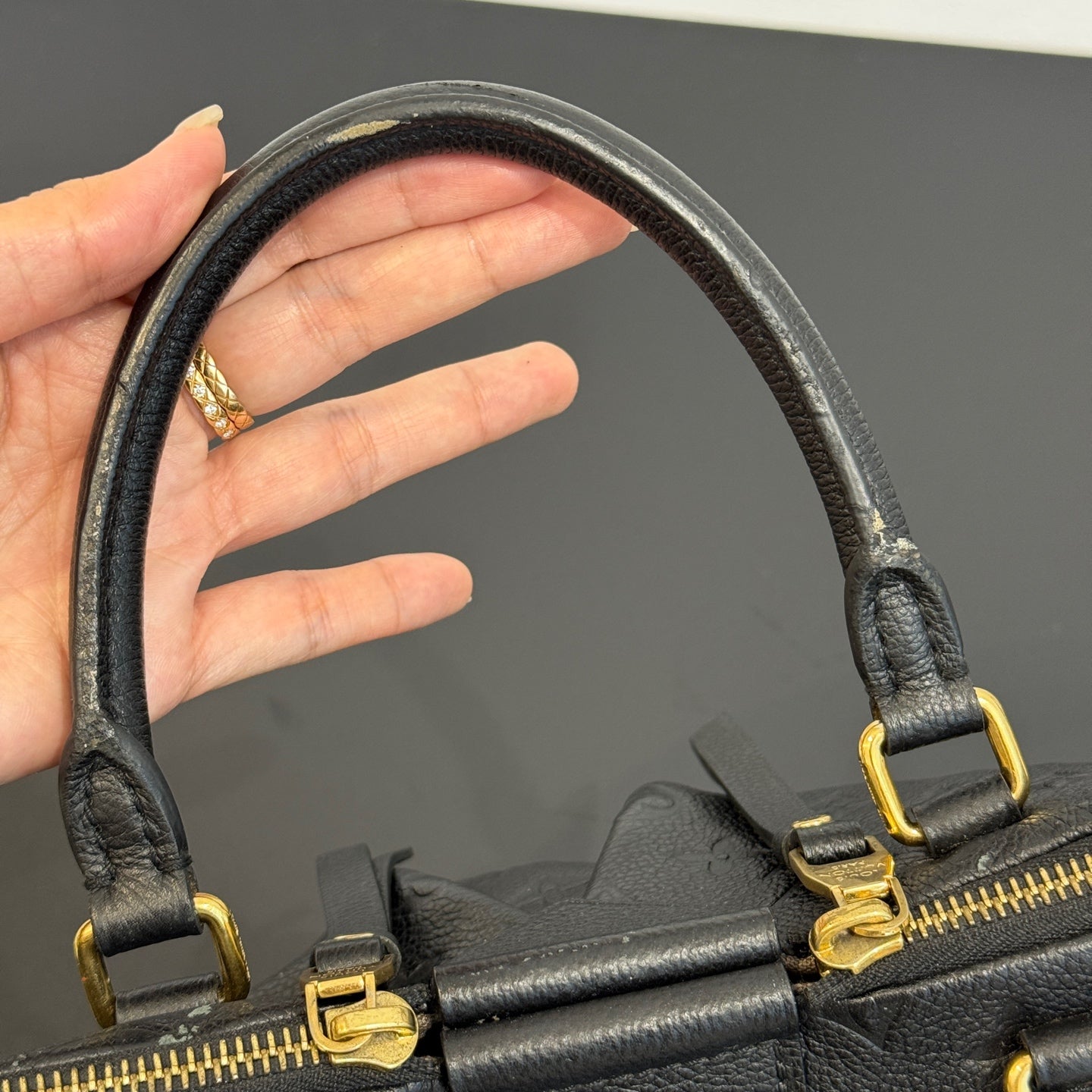 Louis Vuitton - Monogram Empreinte Convertible Top Handle Bag - Leather - Black - (medium)