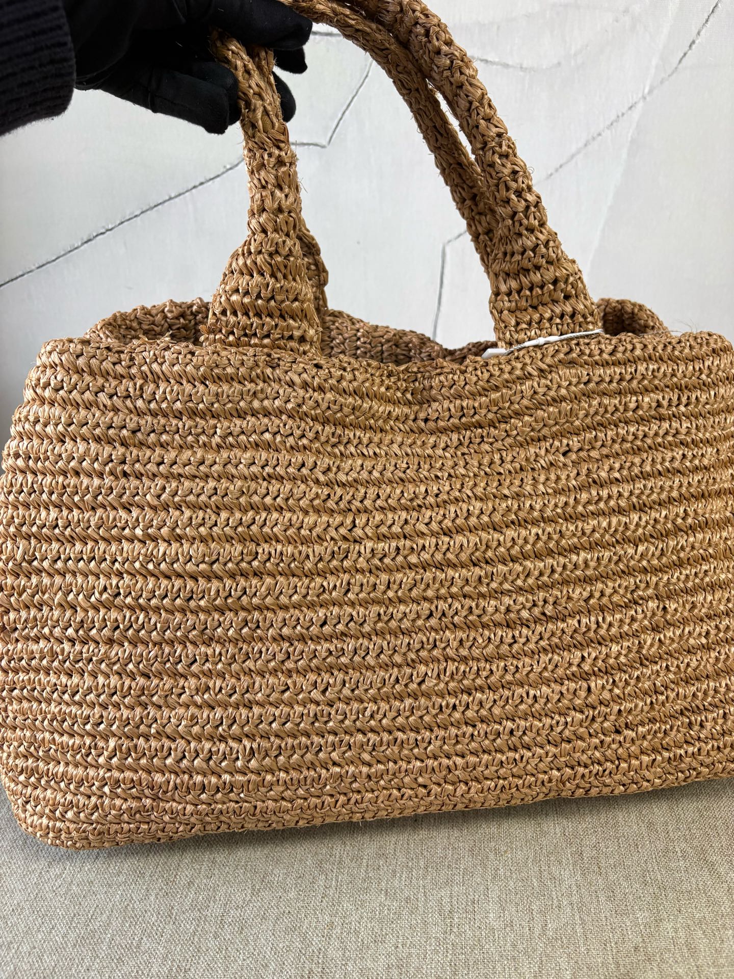 Prada - Woven Beach Tote Bag BN2302 - Raffia - Natural - (Large)
