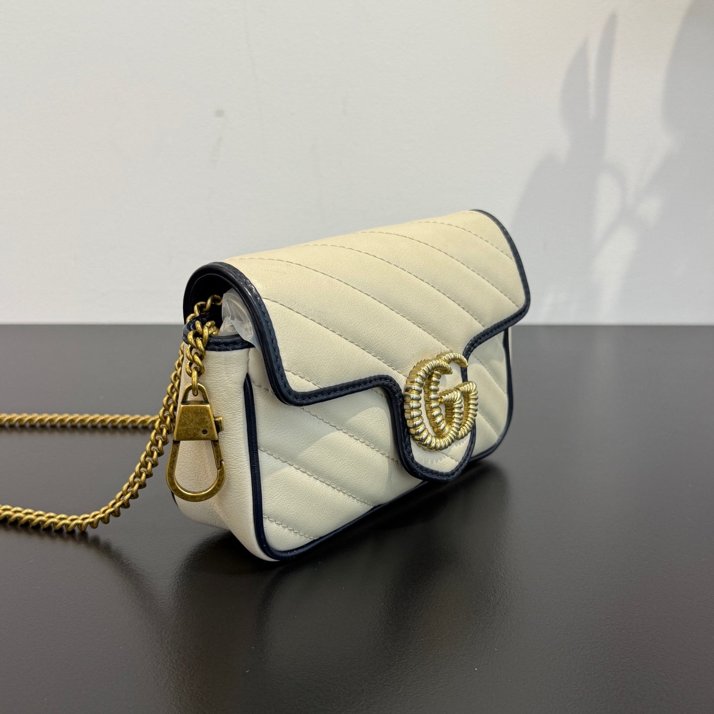 Gucci - Marmont Mini Shoulder/Crossbody Chain Bag - Leather - Multicolour - (mini)