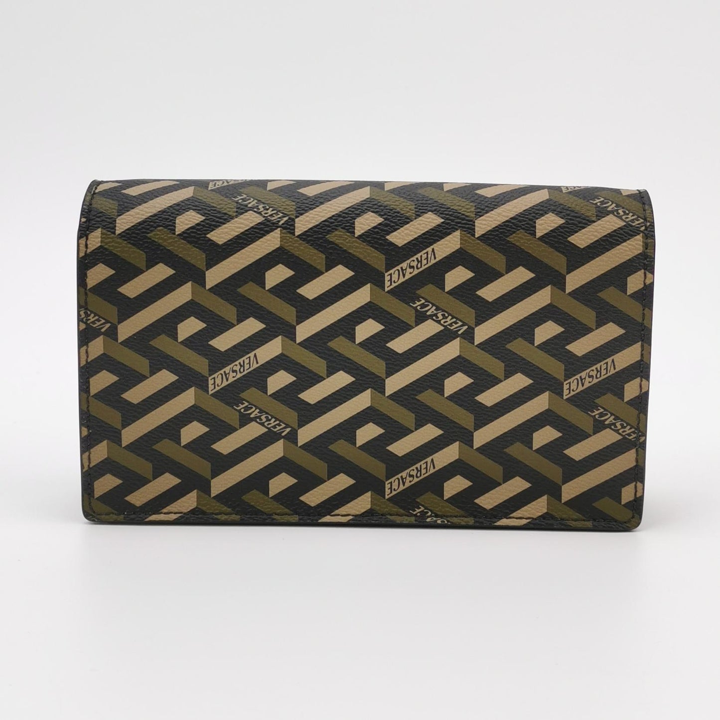 Versace - La Greca Chain Wallet - Coated canvas with leather trim - Multicolour - (small)