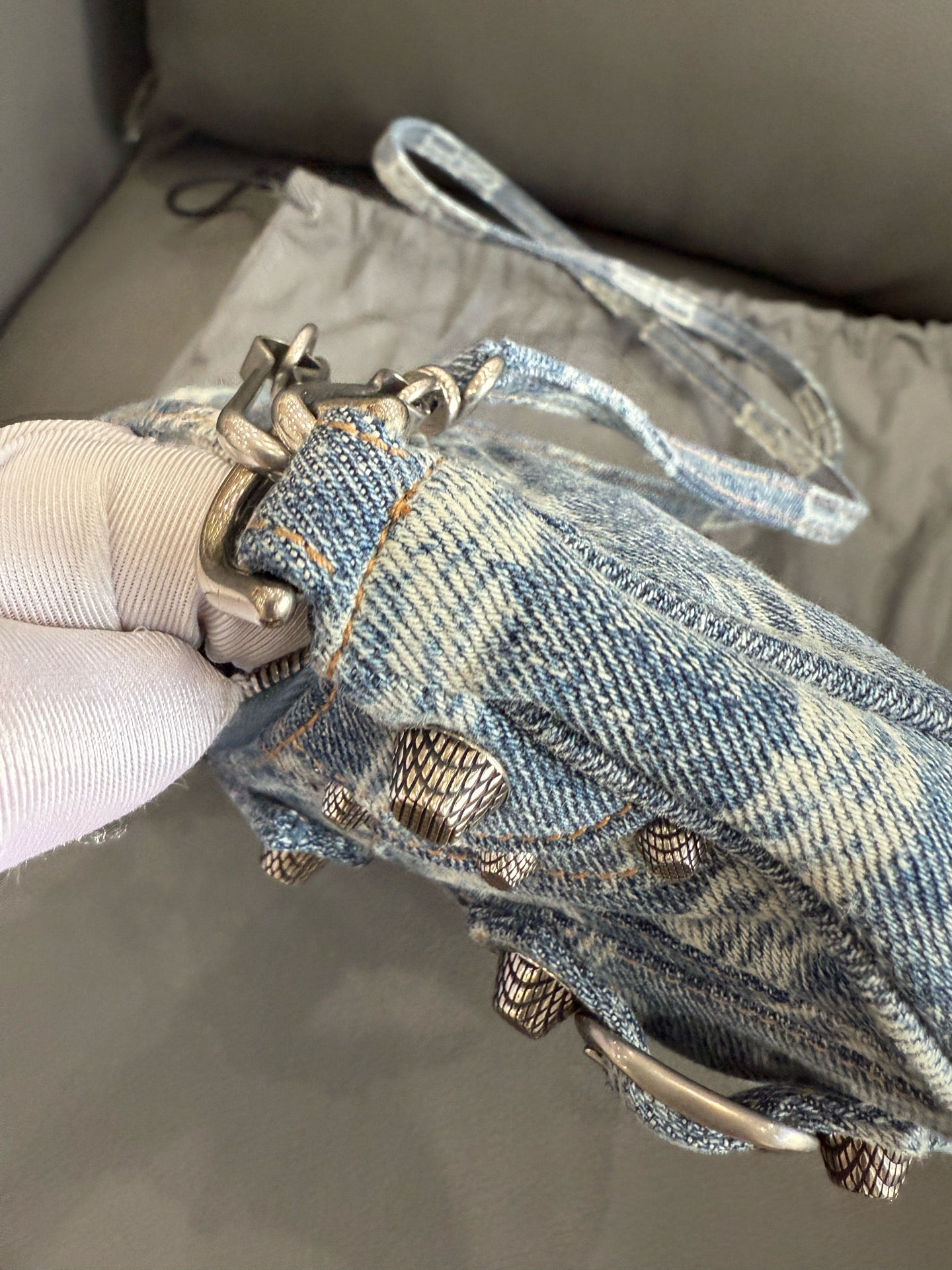 Balenciaga - Le Cagole Mini Shoulder Bag - Denim - Blue - (mini)