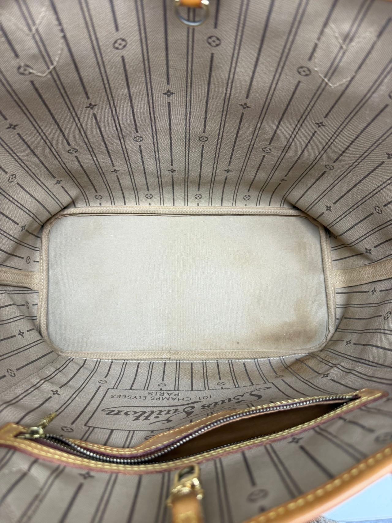 Louis Vuitton - Neverfull MM - Monogram coated canvas with natural cowhide leather trim - Brown - (Medium)