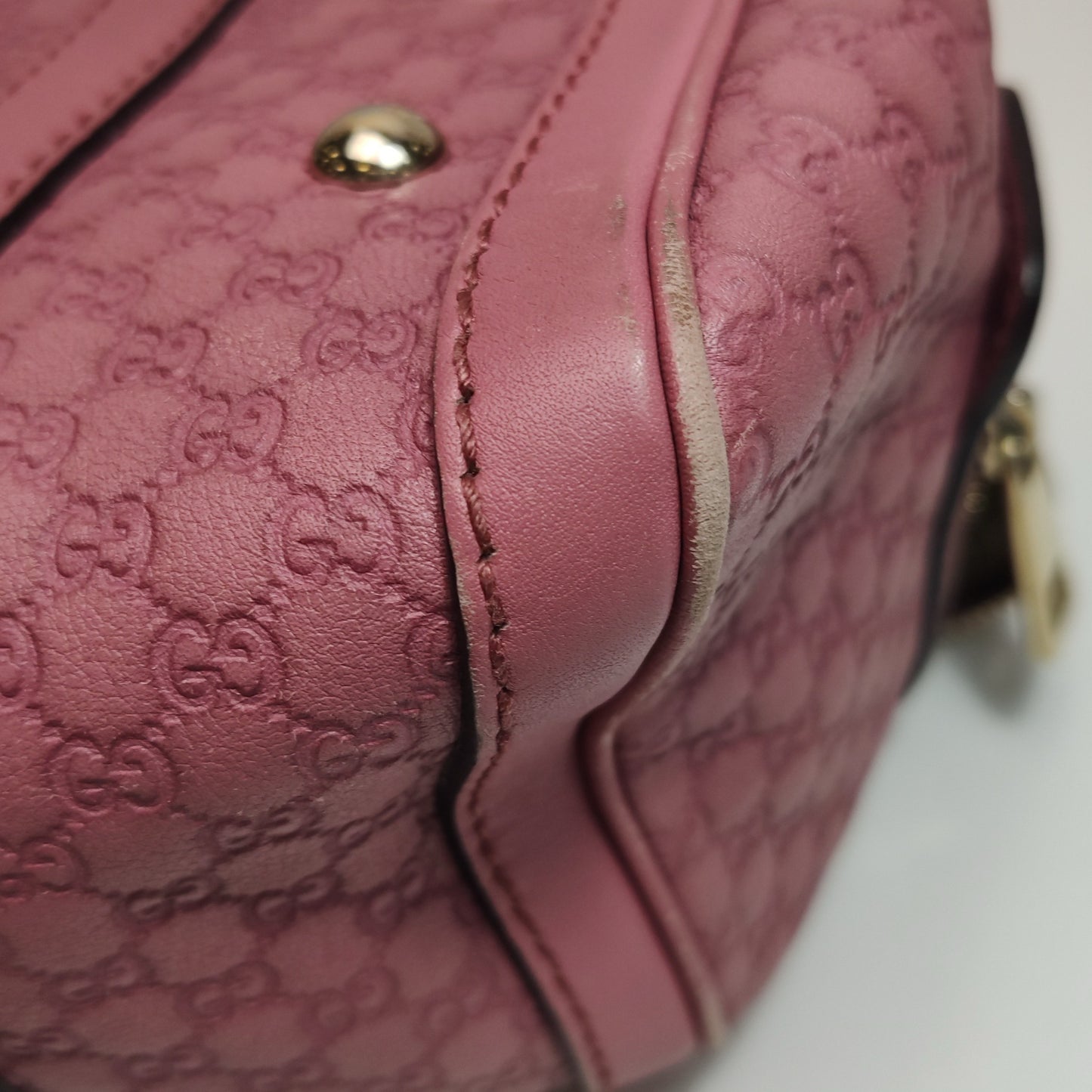Gucci - Microguccissima Boston Bag - Leather - Purple - (small)