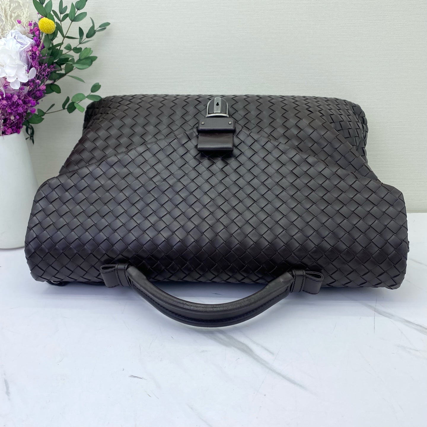 Bottega Veneta - Intrecciato Briefcase - Lambskin leather - Brown - (medium)