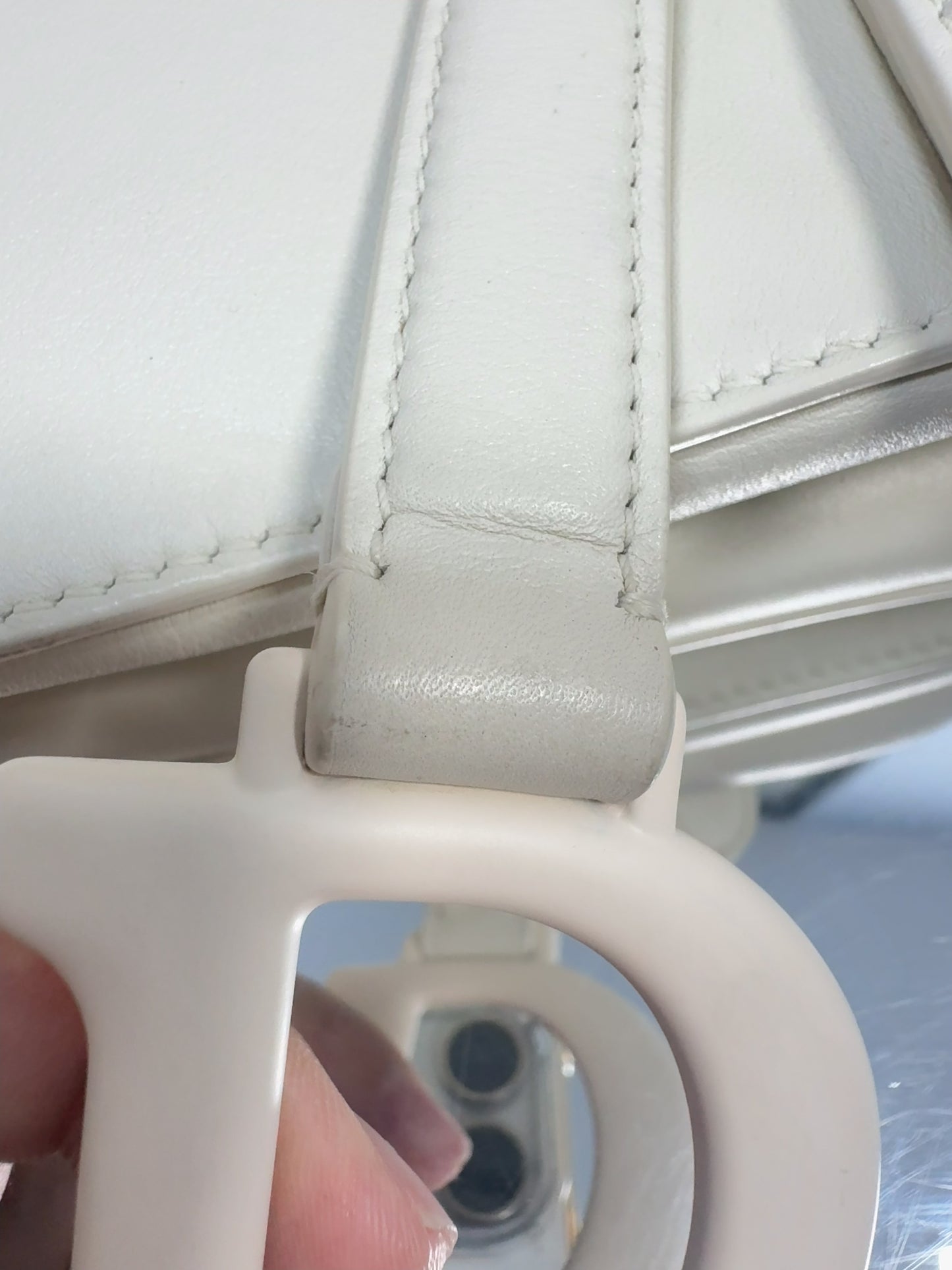 Dior - Saddle Bag - Leather - White - (Medium)