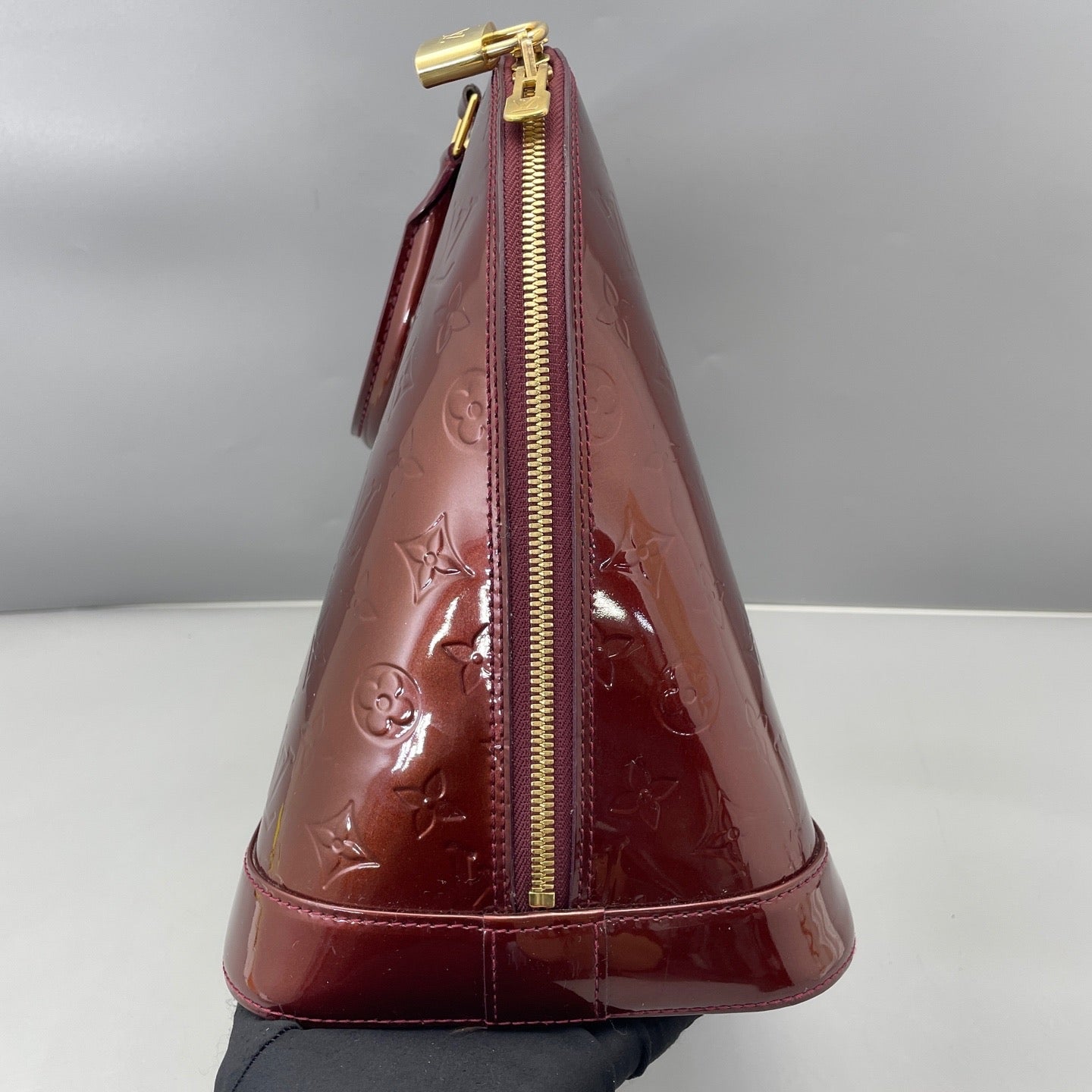 Louis Vuitton - Alma GM - Patent leather - Burgundy - (Large)