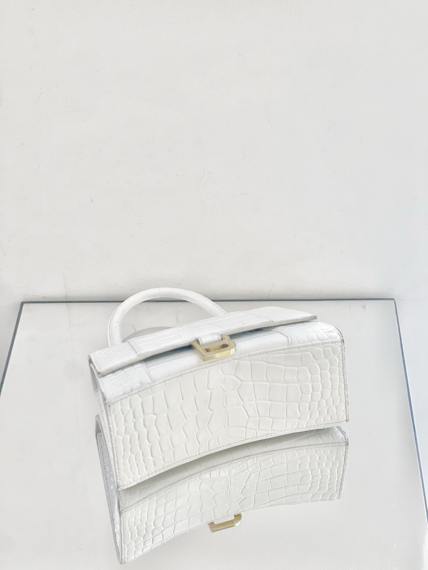 Balenciaga - Hourglass - Leather - White - (small)