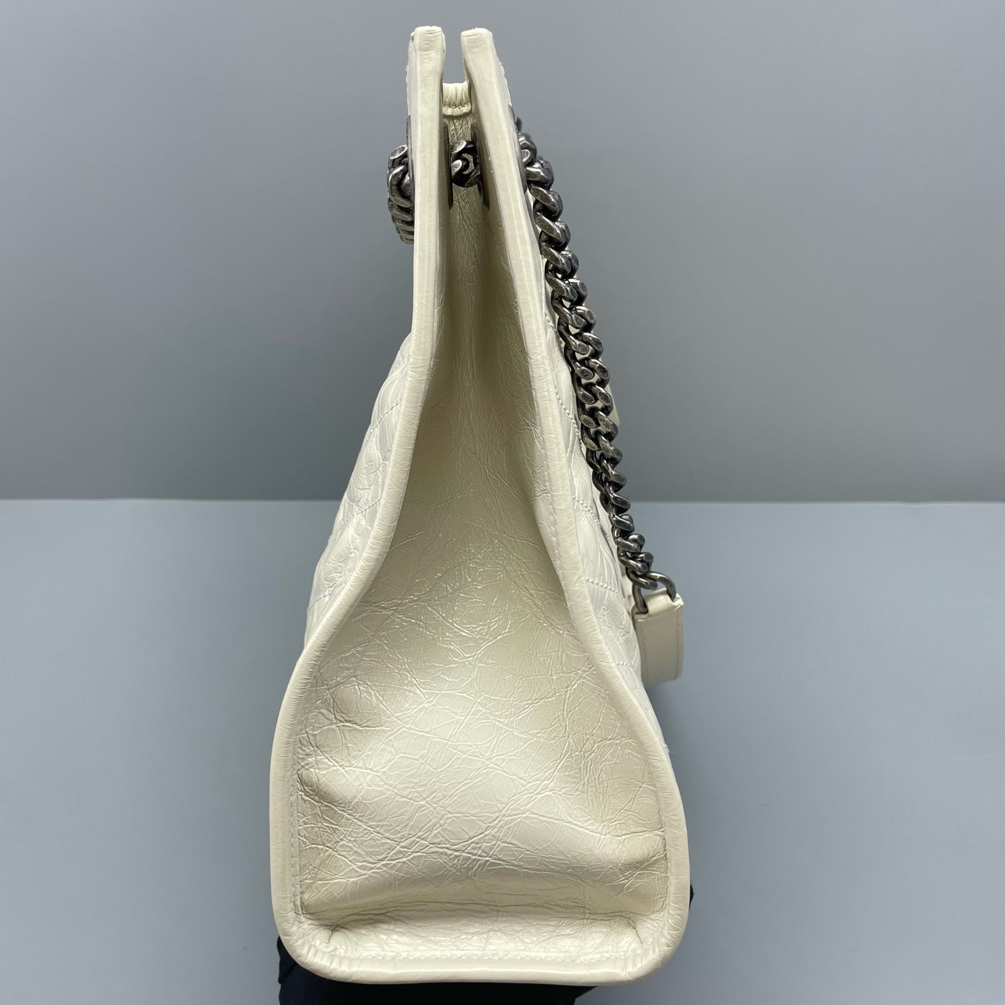 Saint Laurent - Niki Small Tote - Leather - White - (small)