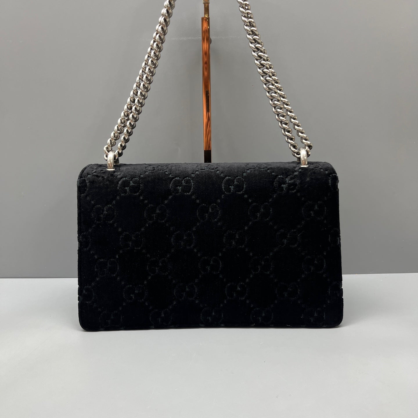 Gucci - Dionysus Chain Bag - Velvet - Black - (Medium)