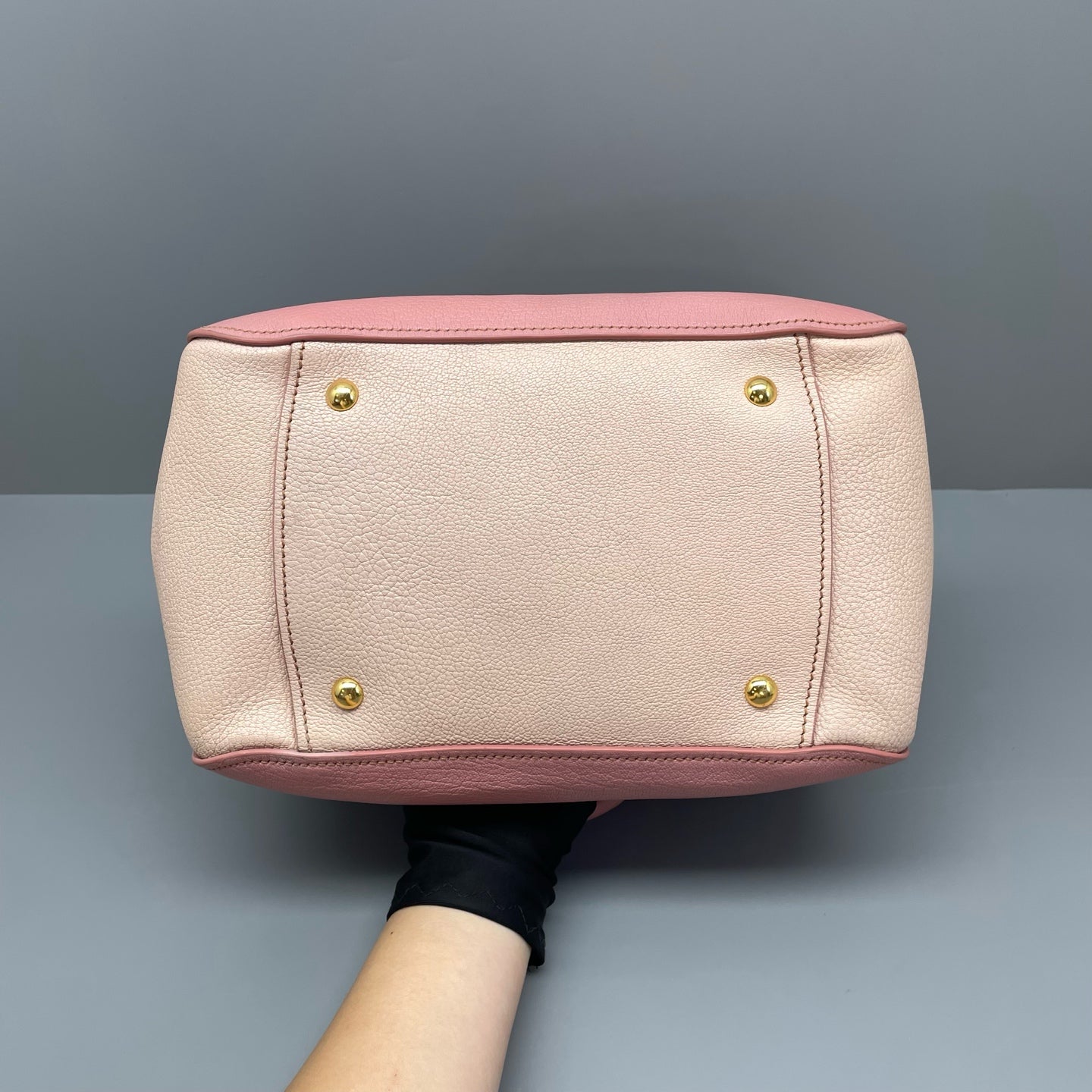 Miu Miu - Vitello Lux Satchel - Grained leather - Pink - (medium)