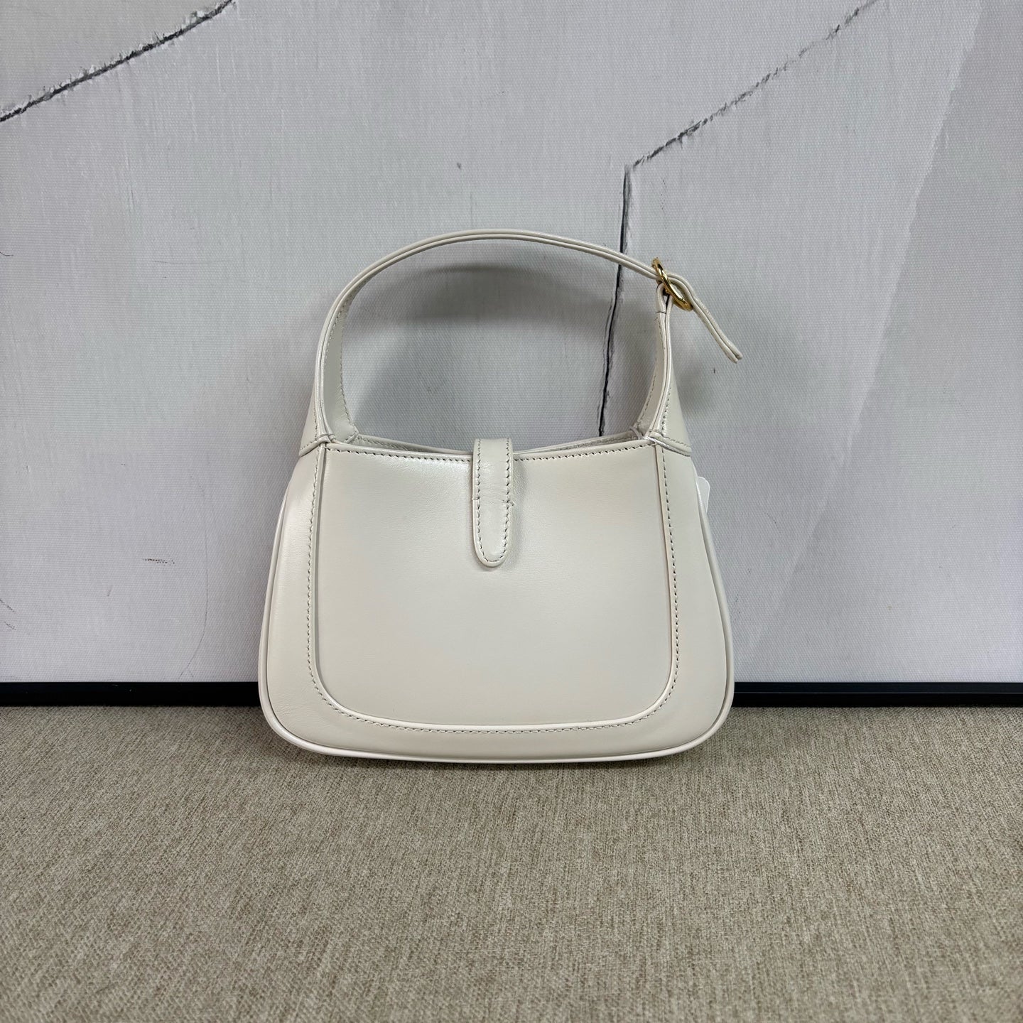Gucci - Jackie 1961 Mini Shoulder Bag - Smooth leather - Off-white with Gold-Tone Hardware - (mini)