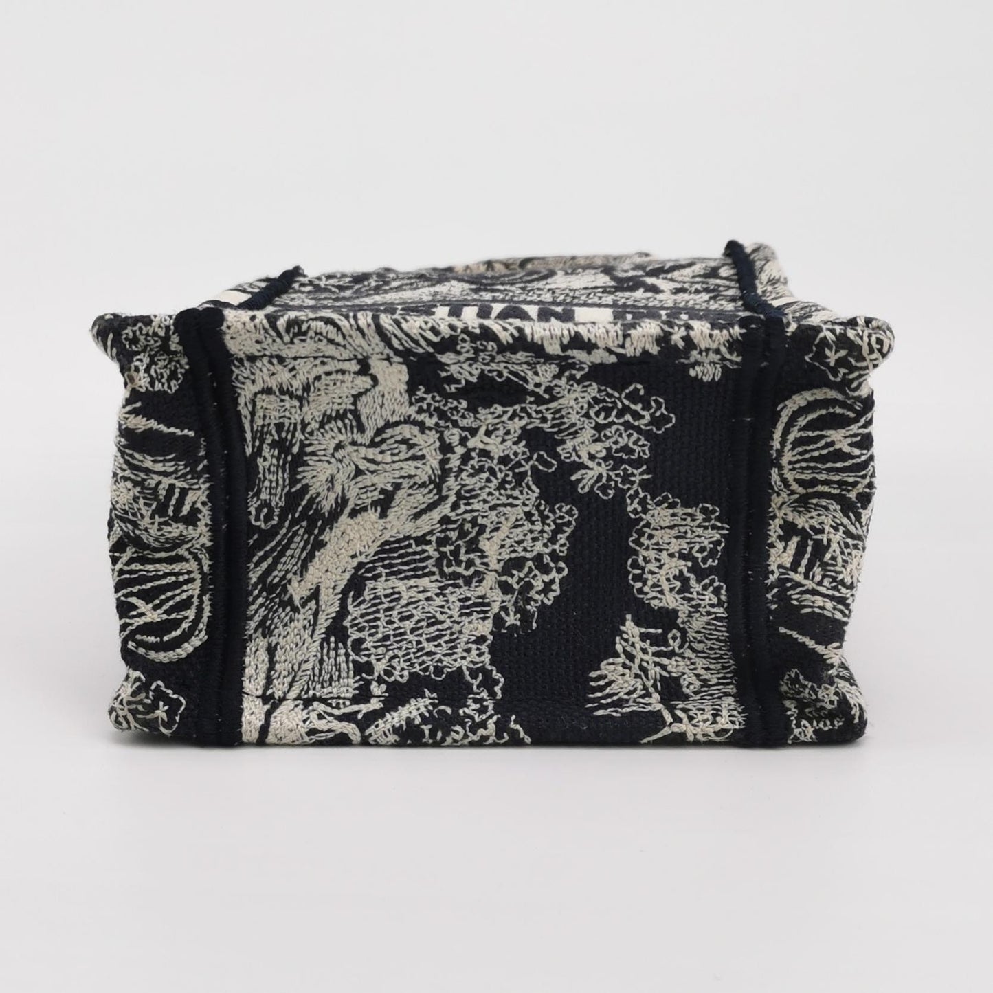 Dior - Mini Book Tote Reverse Toile de Jouy - Embroidered canvas - Blue - (mini)