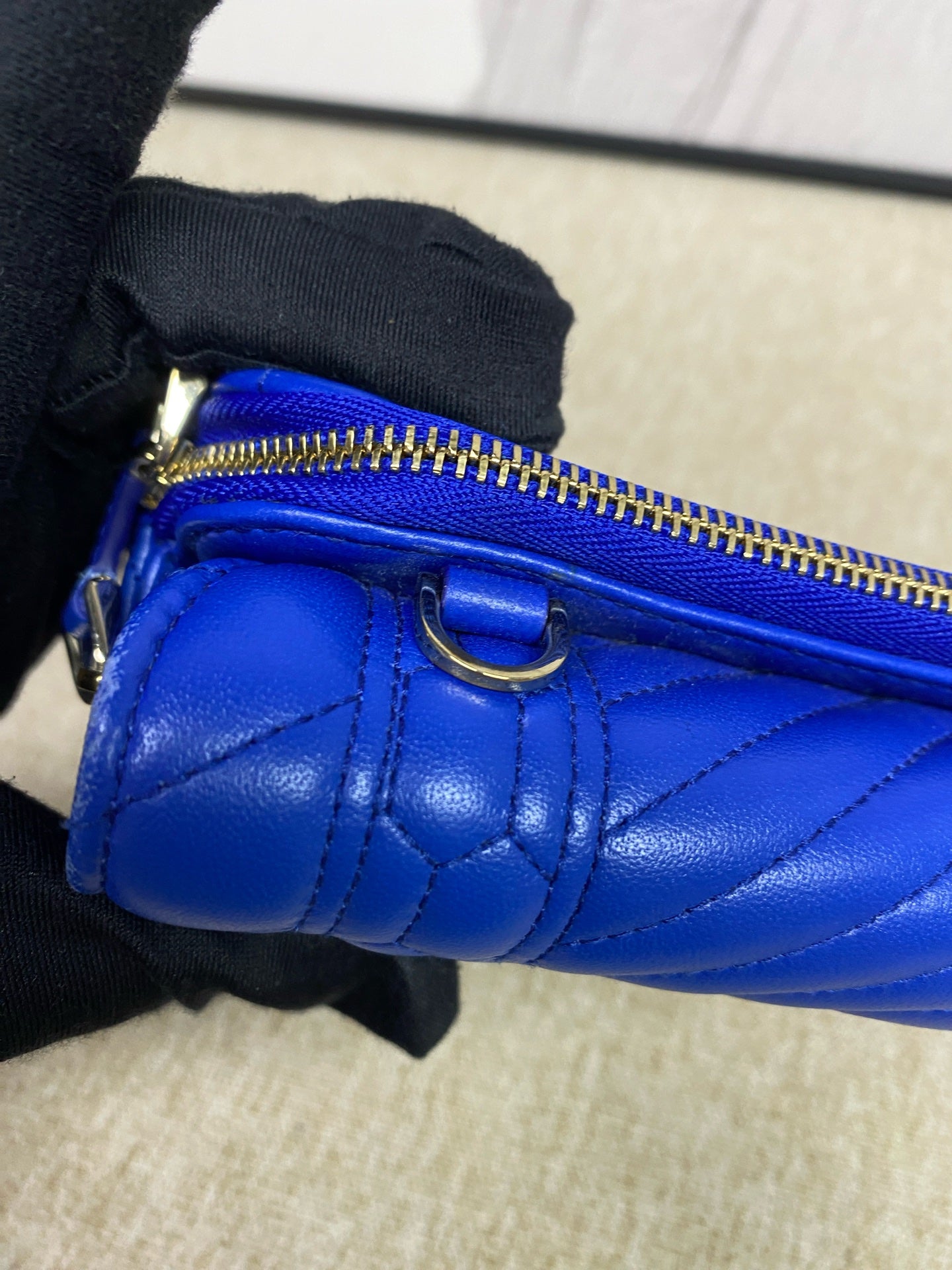 Bvlgari - Serpenti Forever Chain Pouch - Lambskin leather - Blue - (Mini)