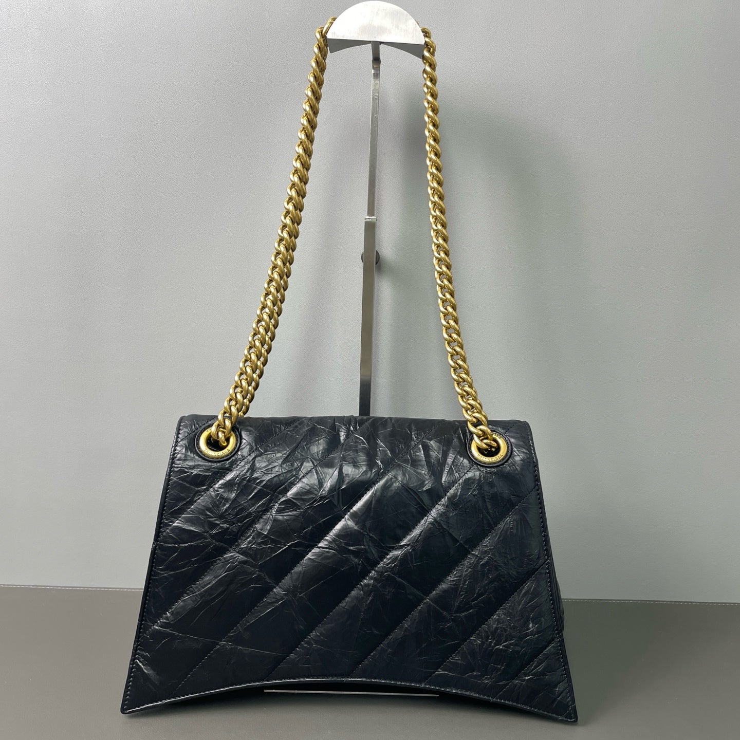 Balenciaga - CRUSH - Glazed calfskin leather - Black - (Medium)