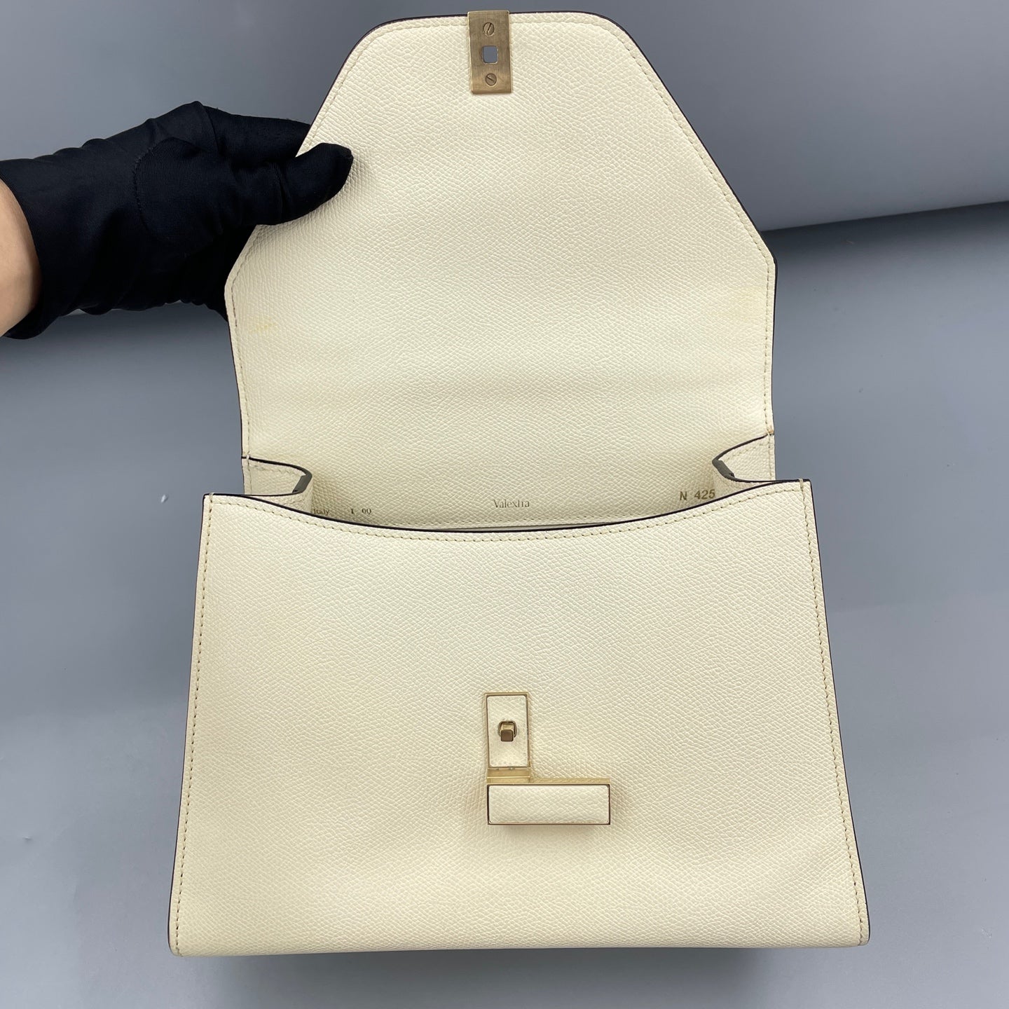 Valextra - Iside - Grained calfskin leather - White - (medium)