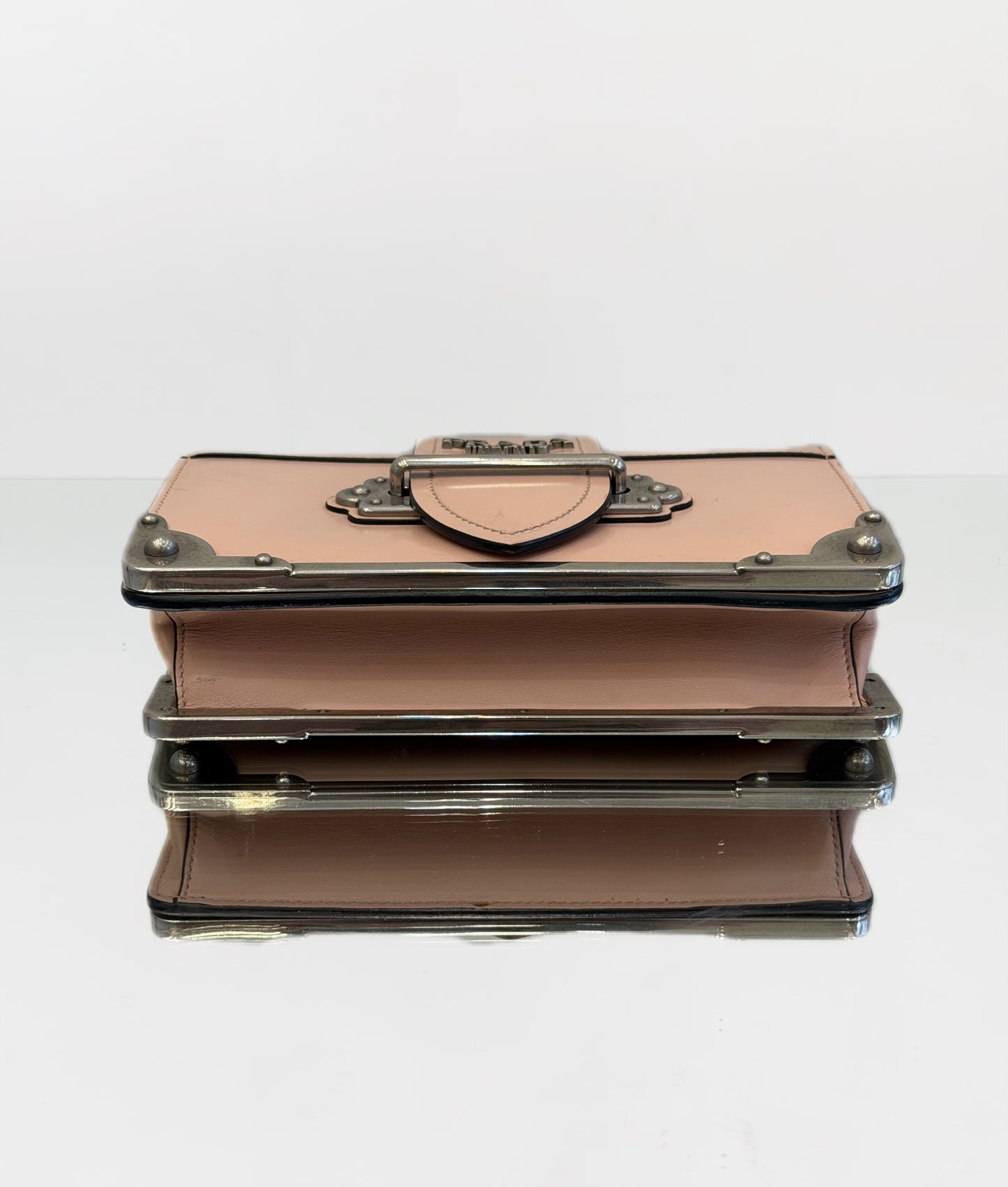 Prada - Cahier - Smooth calf leather - Nude Pink - (mini)
