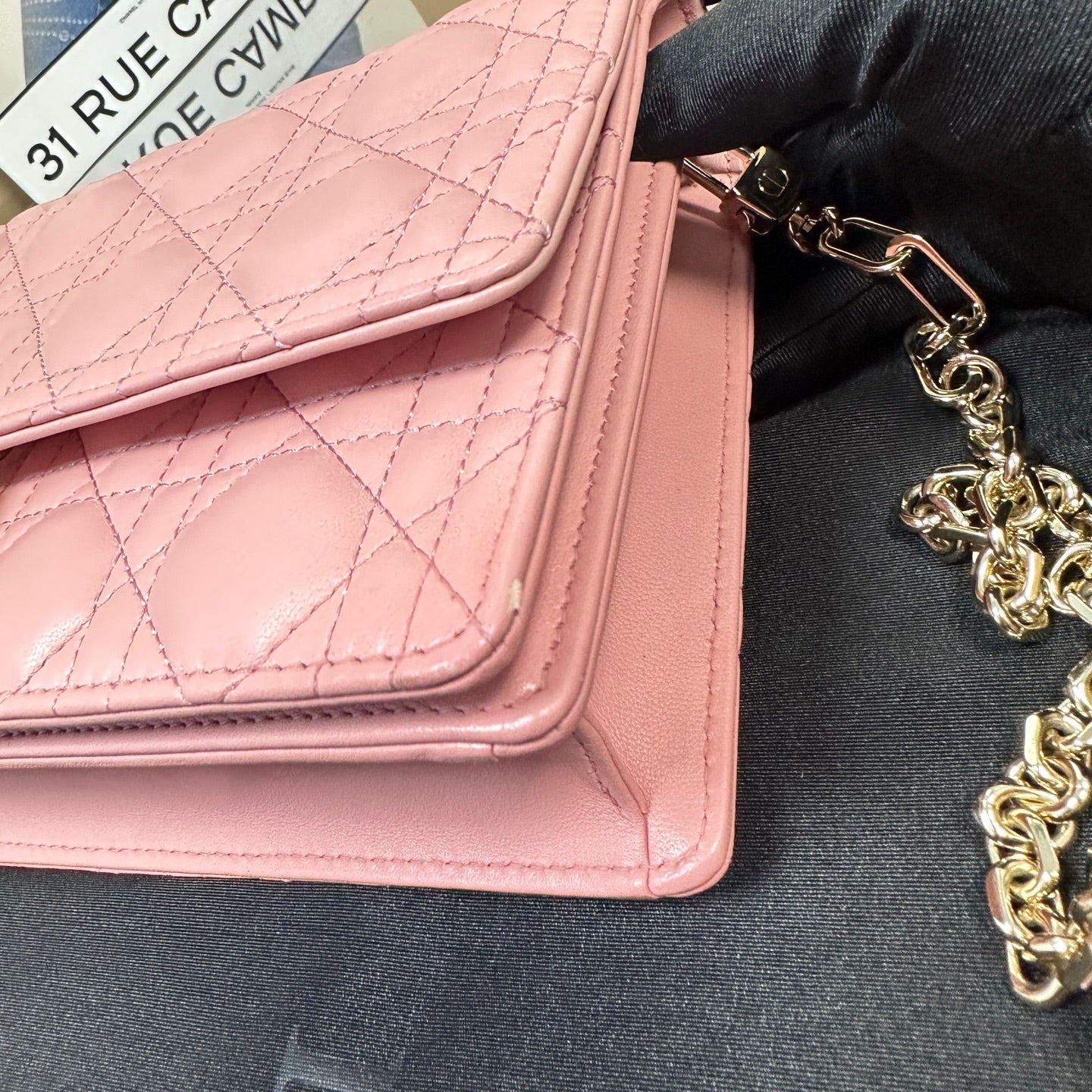 Dior - Miss Dior Flap Bag - Lambskin leather - Pink - (Medium)
