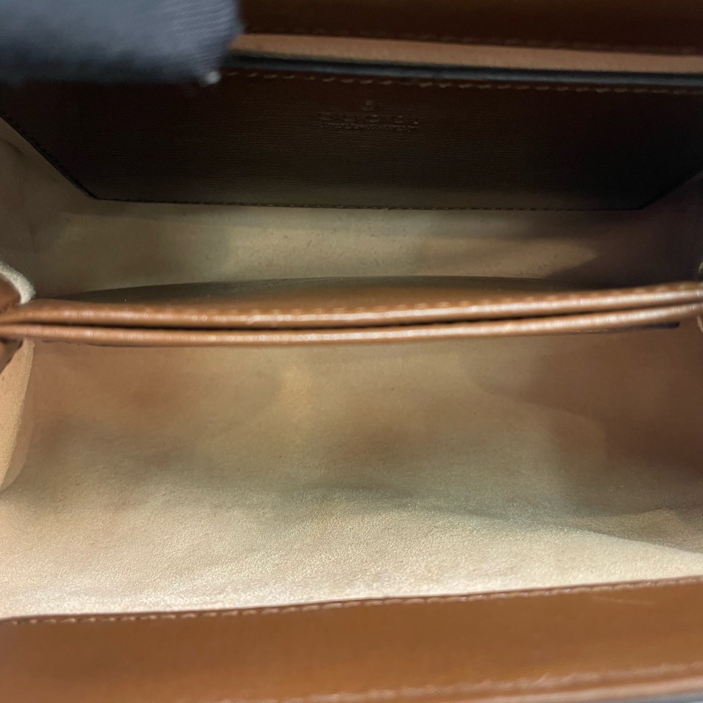 Gucci - Horsebit 1955 Messenger Bag - GG Supreme coated canvas with brown leather trim - Brown - (small)