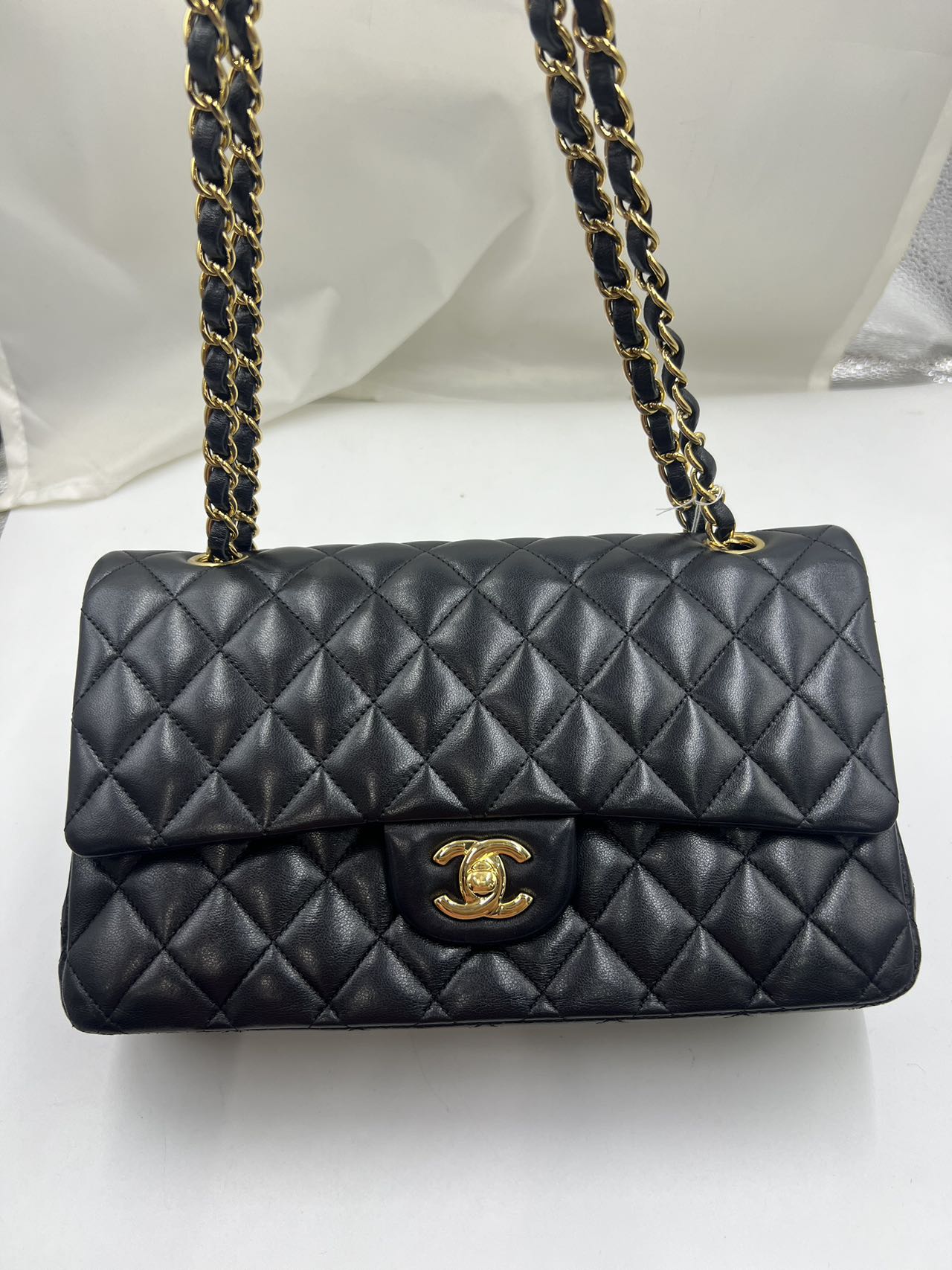 Chanel - Classic Flap Medium - Lambskin leather - Black - (Medium)