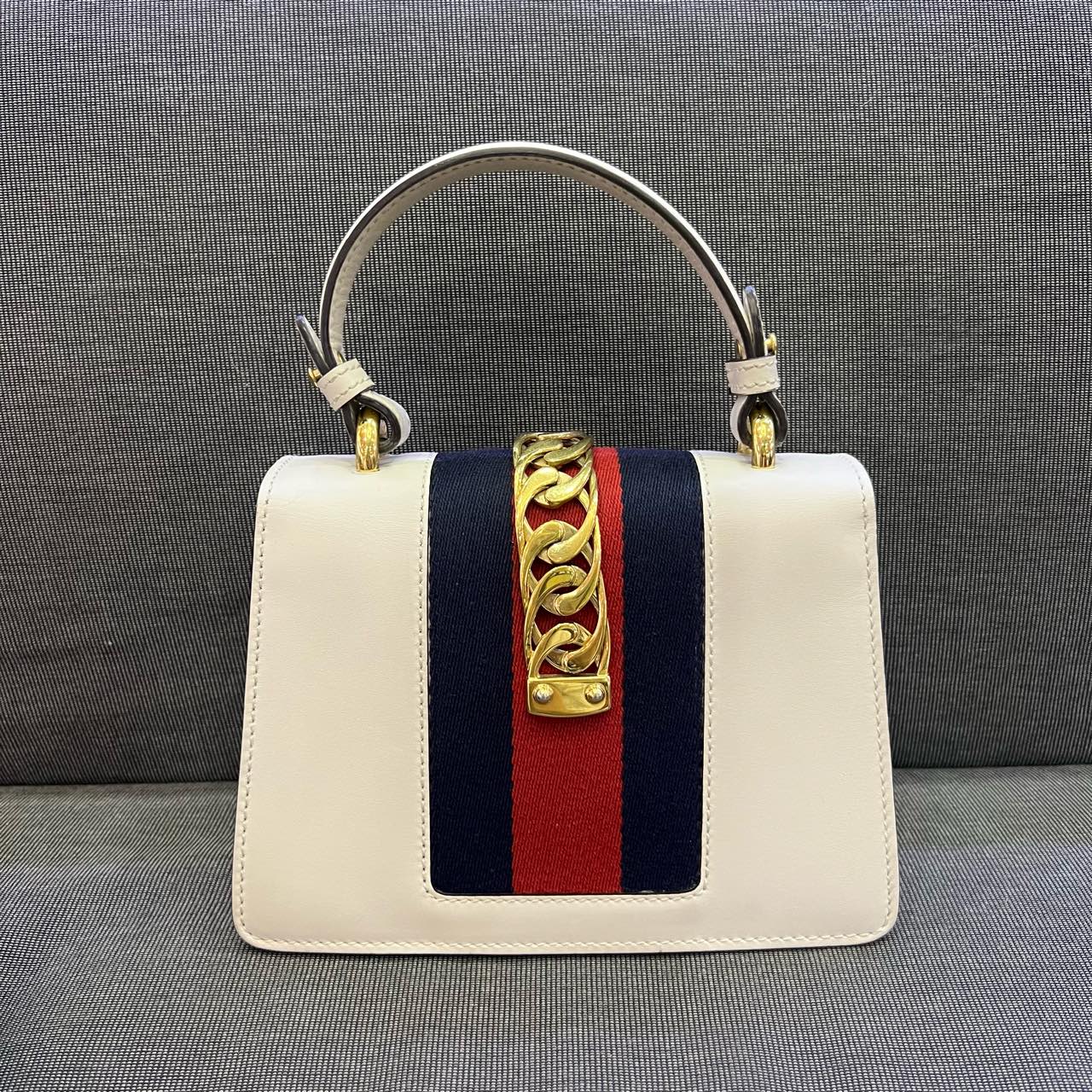 Gucci - Sylvie Small - Leather - White - (Small)