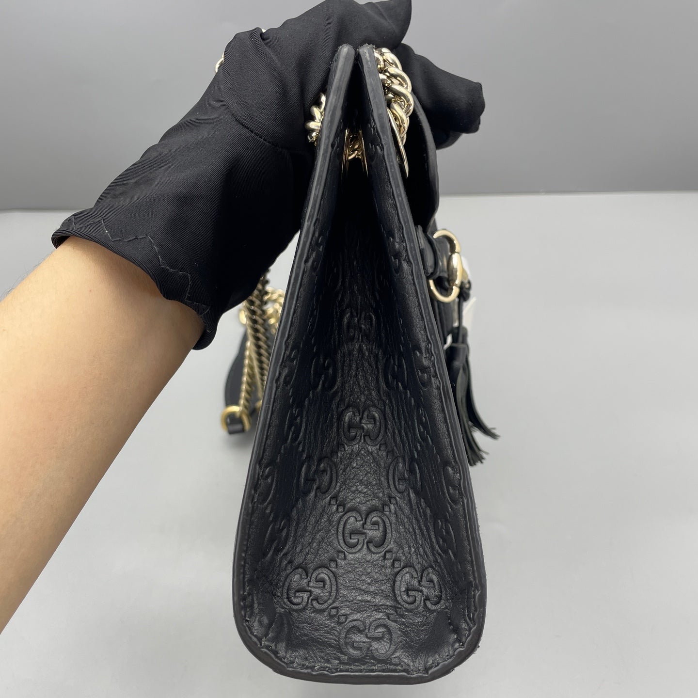 Gucci - Emily Chain Bag - Leather - Black - (small)