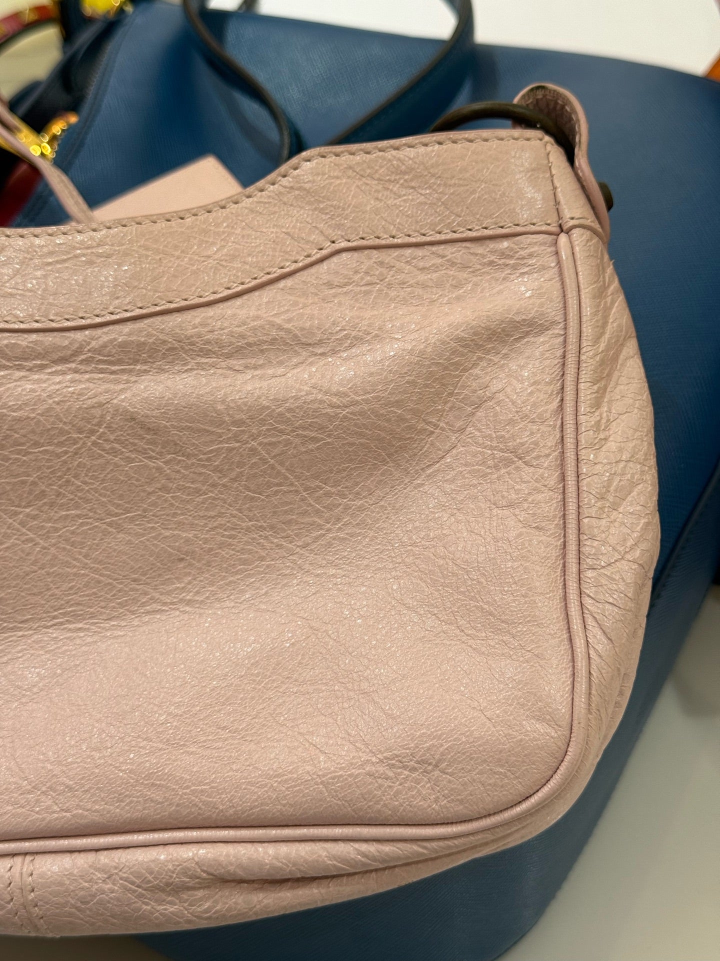 Balenciaga - First - Waxed leather - Pink - (small)