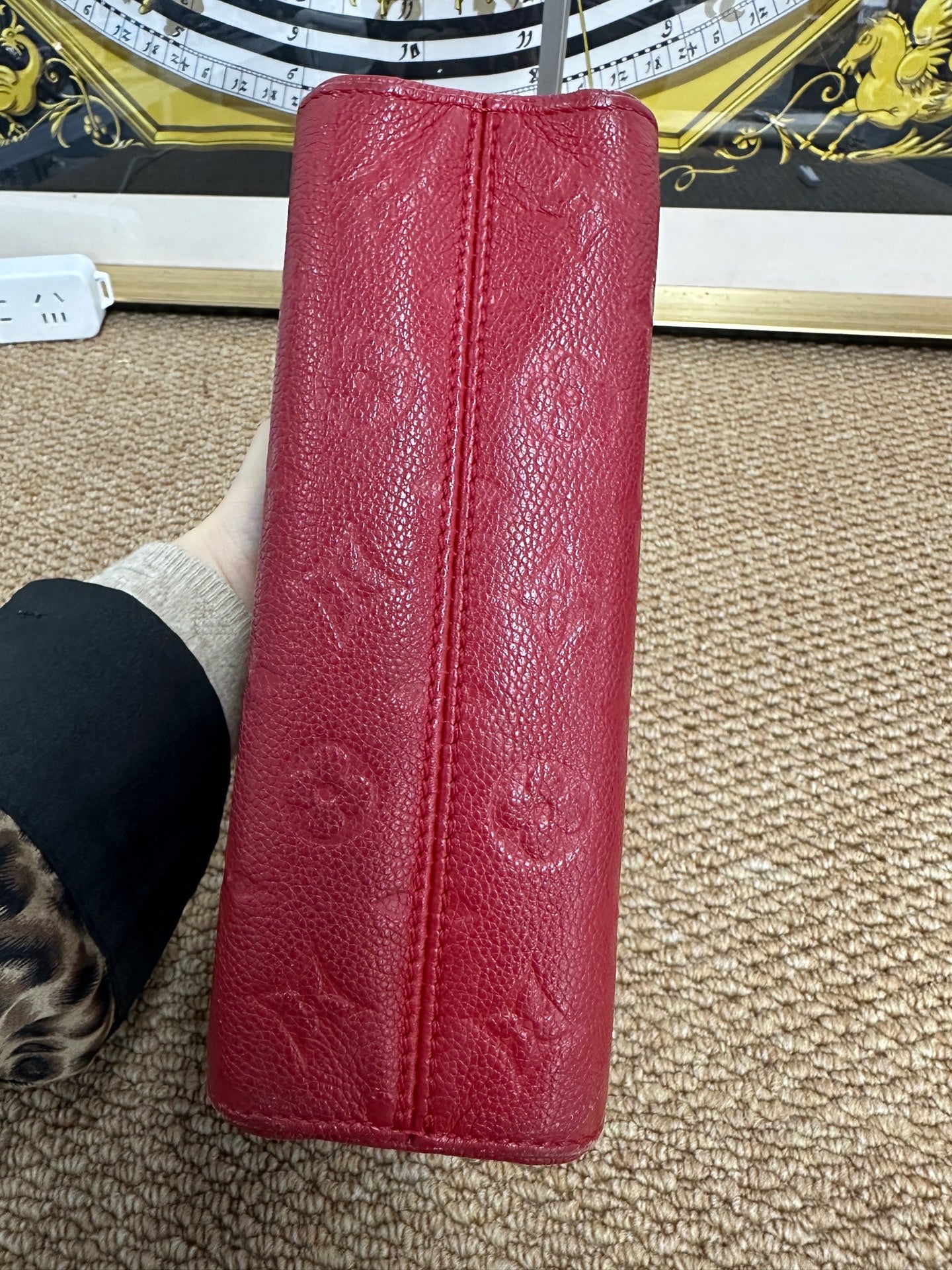 Louis Vuitton - Saint Sulpice - Embossed Monogram Leather - Red - (small)