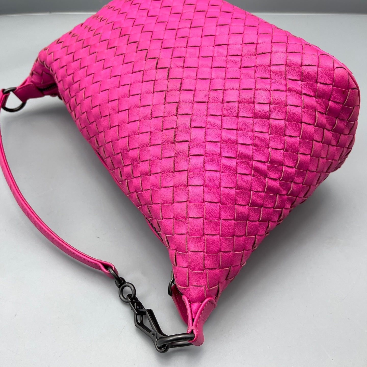 Bottega Veneta - Intrecciato Lunchbox Bag - Nappa leather - Hot Pink - (Small)