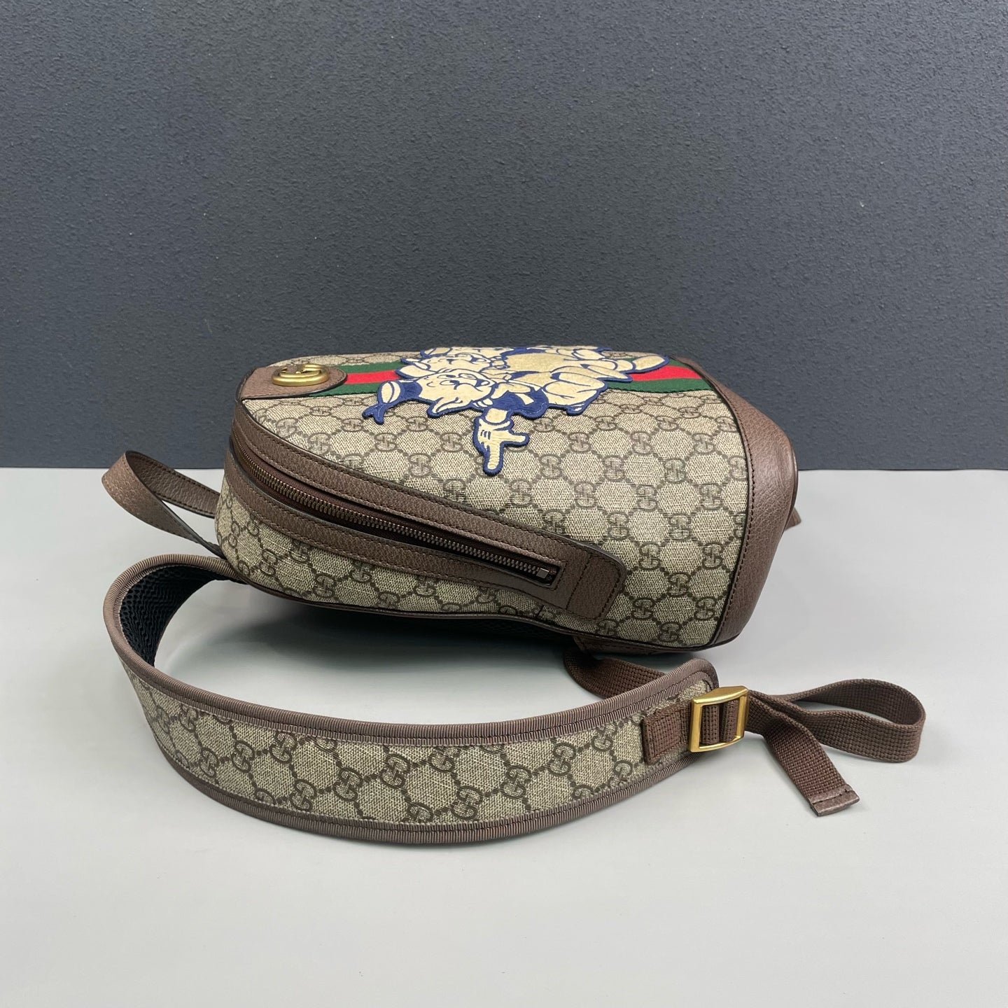 Gucci - Disney x Three Little Pigs Backpack - GG Supreme canvas with leather trim - Multicolour - (Small)