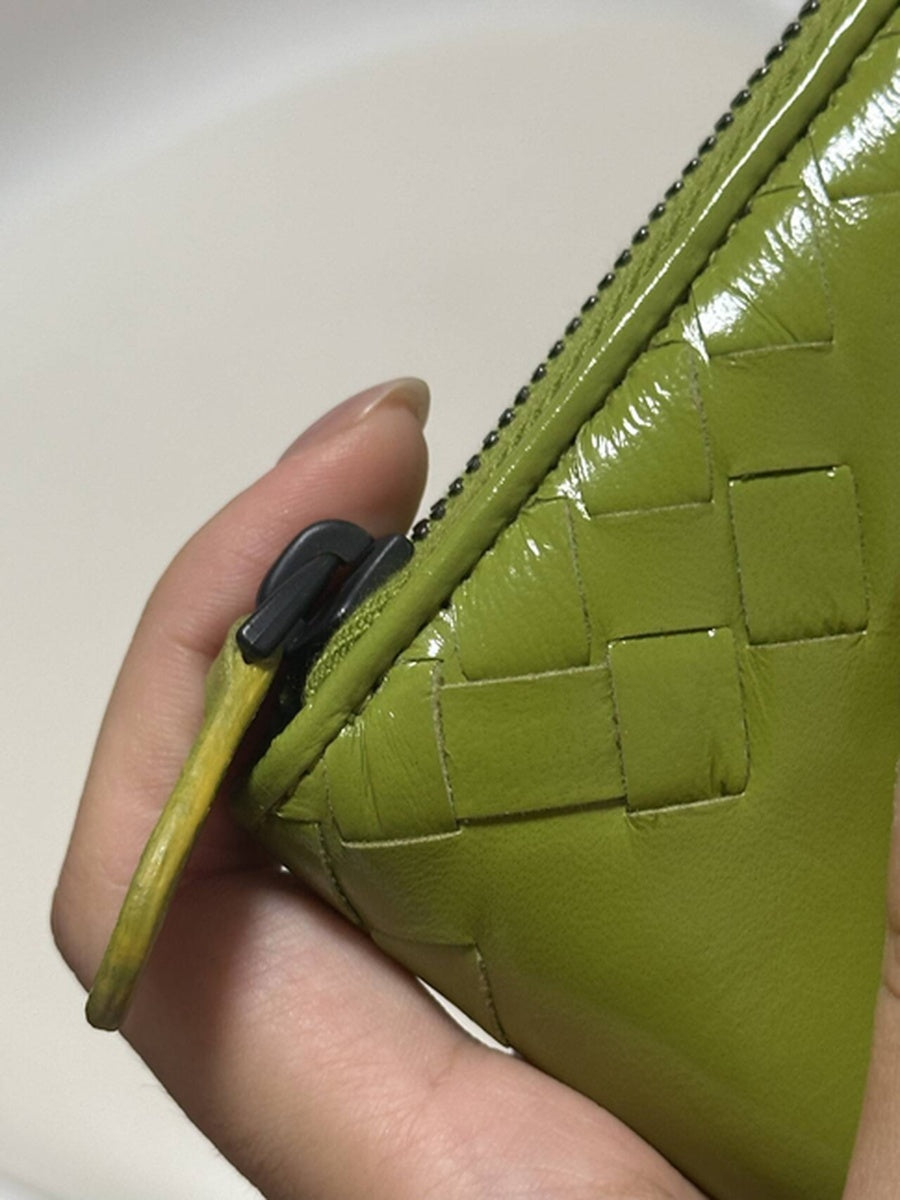 Bottega Veneta - Intrecciato Zip-Around Wallet - Leather - Green - (medium)