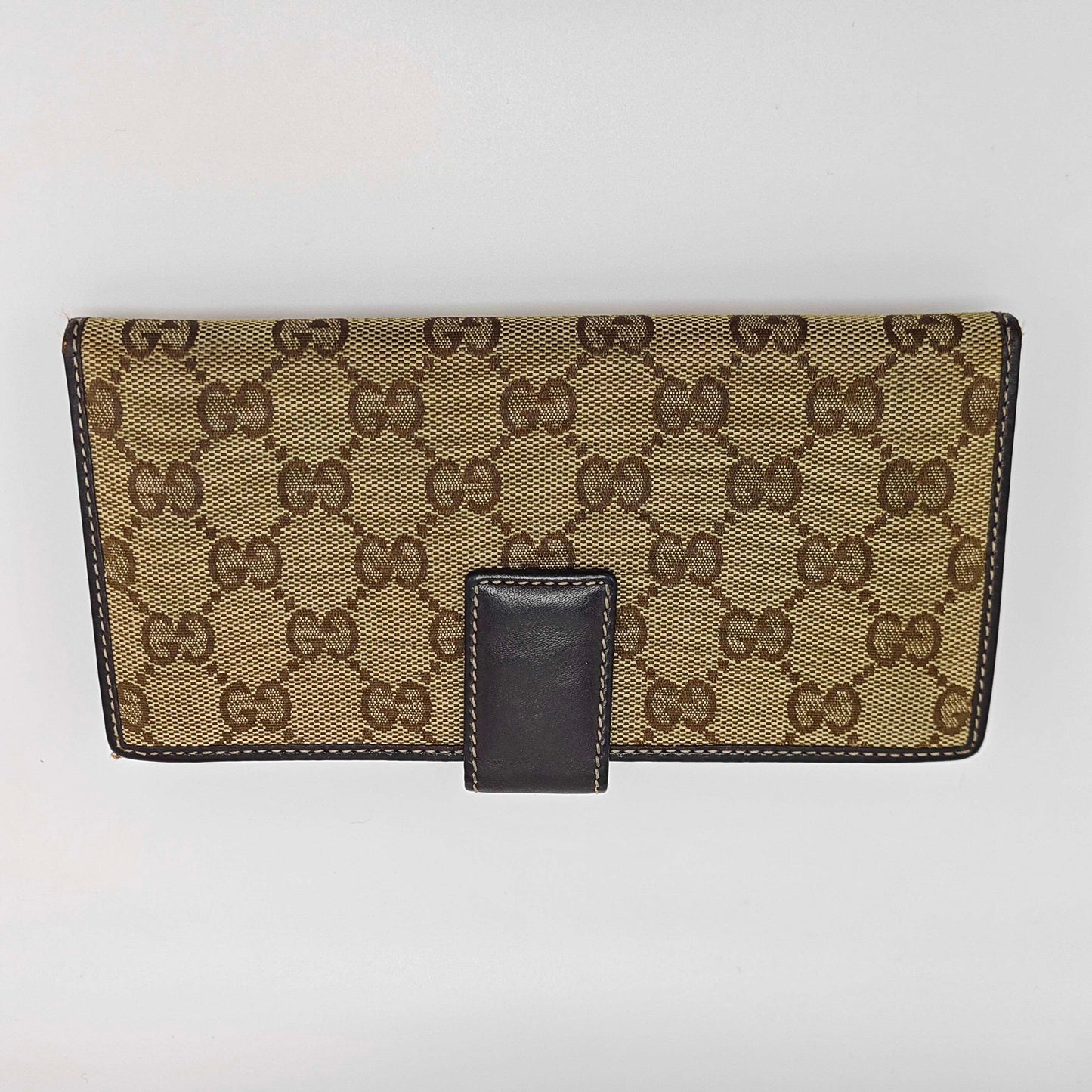 Gucci - Dog Head Long Wallet - Coated canvas with leather trim - Beige and Brown - (medium)