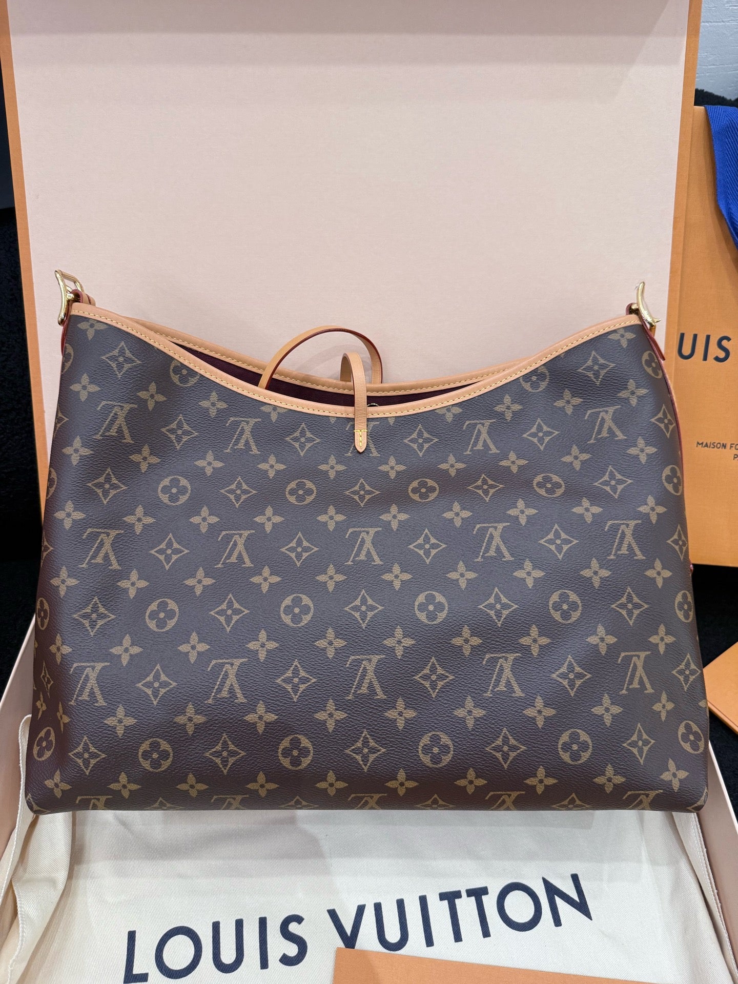 Louis Vuitton - Carryall MM - Monogram coated canvas with Vachetta leather trim - Brown - (Medium)