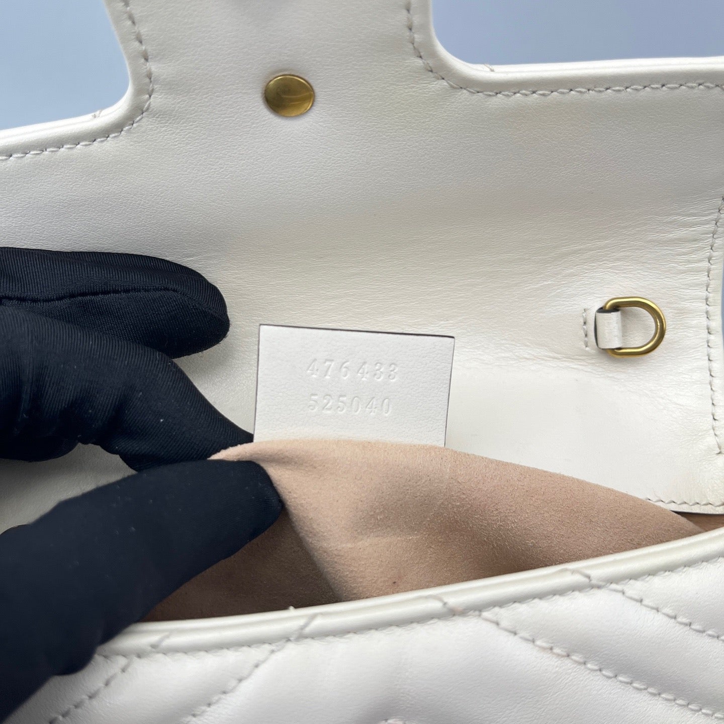 Gucci - Marmont Super Mini - Leather - White with Gold-Tone Hardware - (mini)