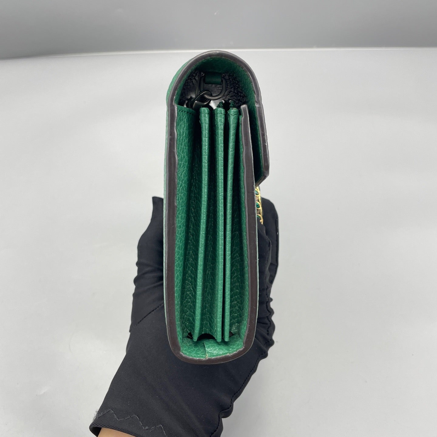 Gucci - Dionysus Wallet on Chain - Grained leather - Green - (mini)