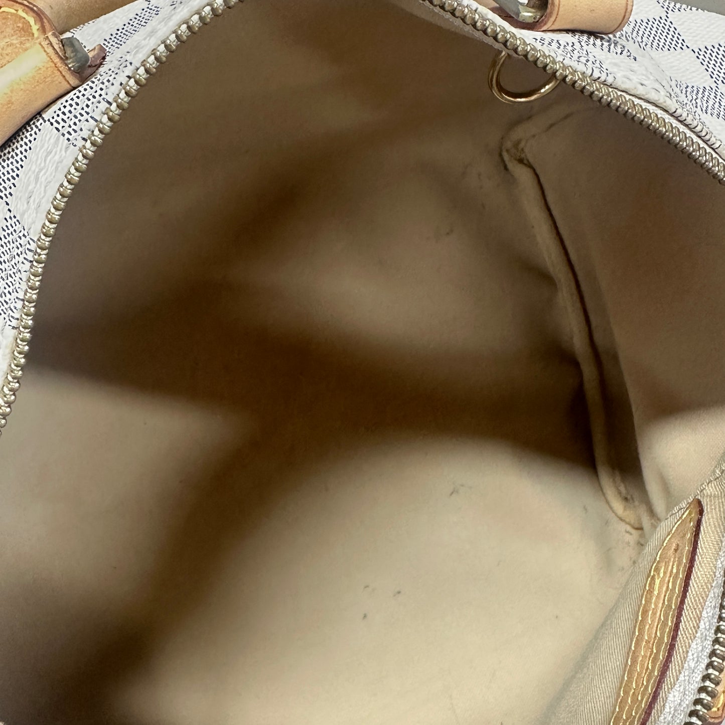 Louis Vuitton - Speedy 30 - Damier Azur coated canvas with natural cowhide leather trim - Beige - (medium)