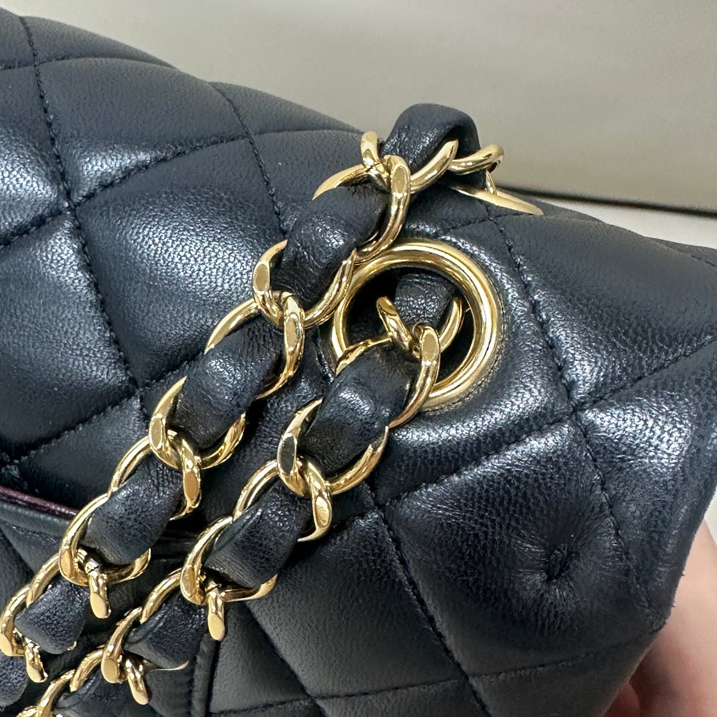 Chanel - Classic Flap - Lambskin leather - Black - (medium)
