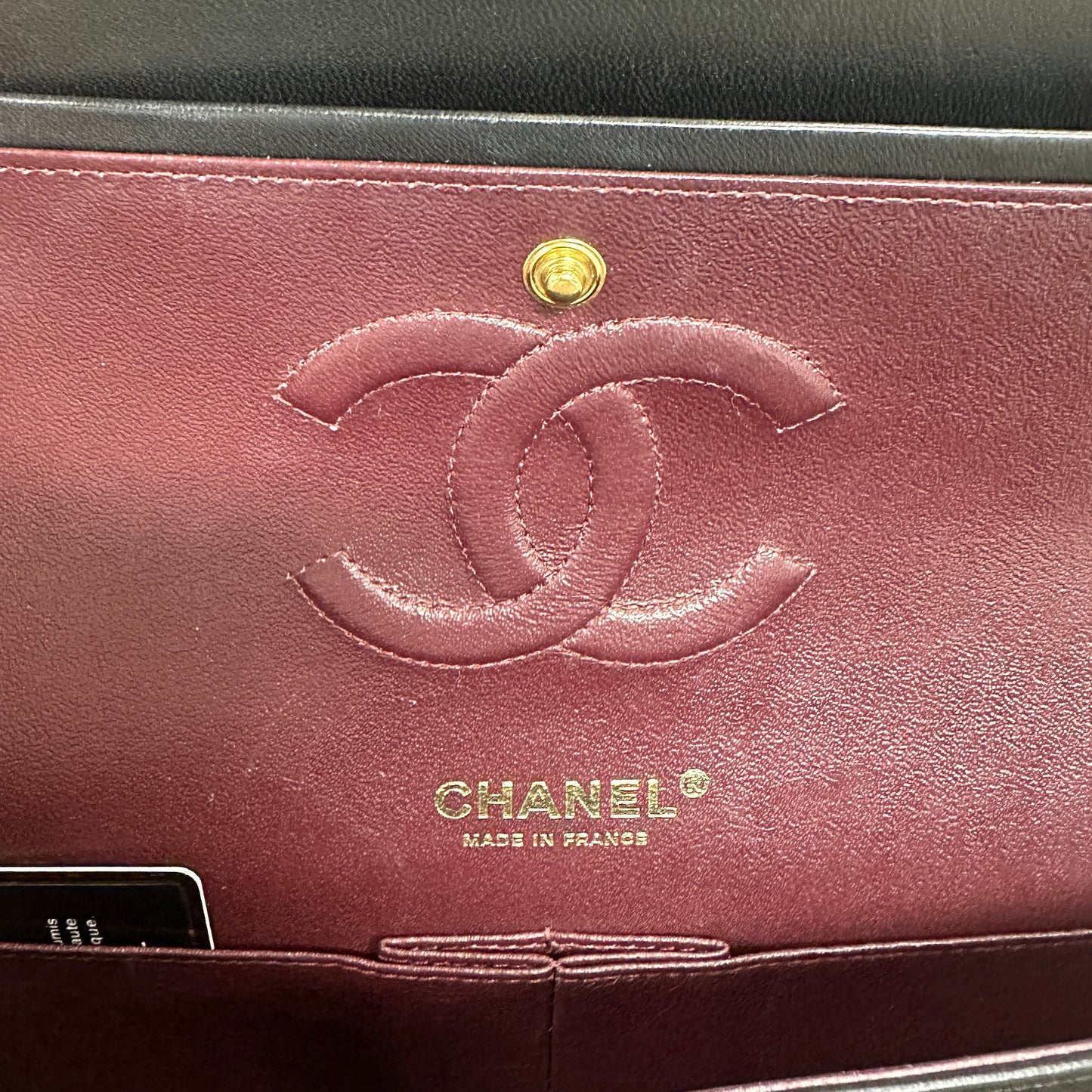 Chanel - Classic Flap - Lambskin leather - Black - (medium)