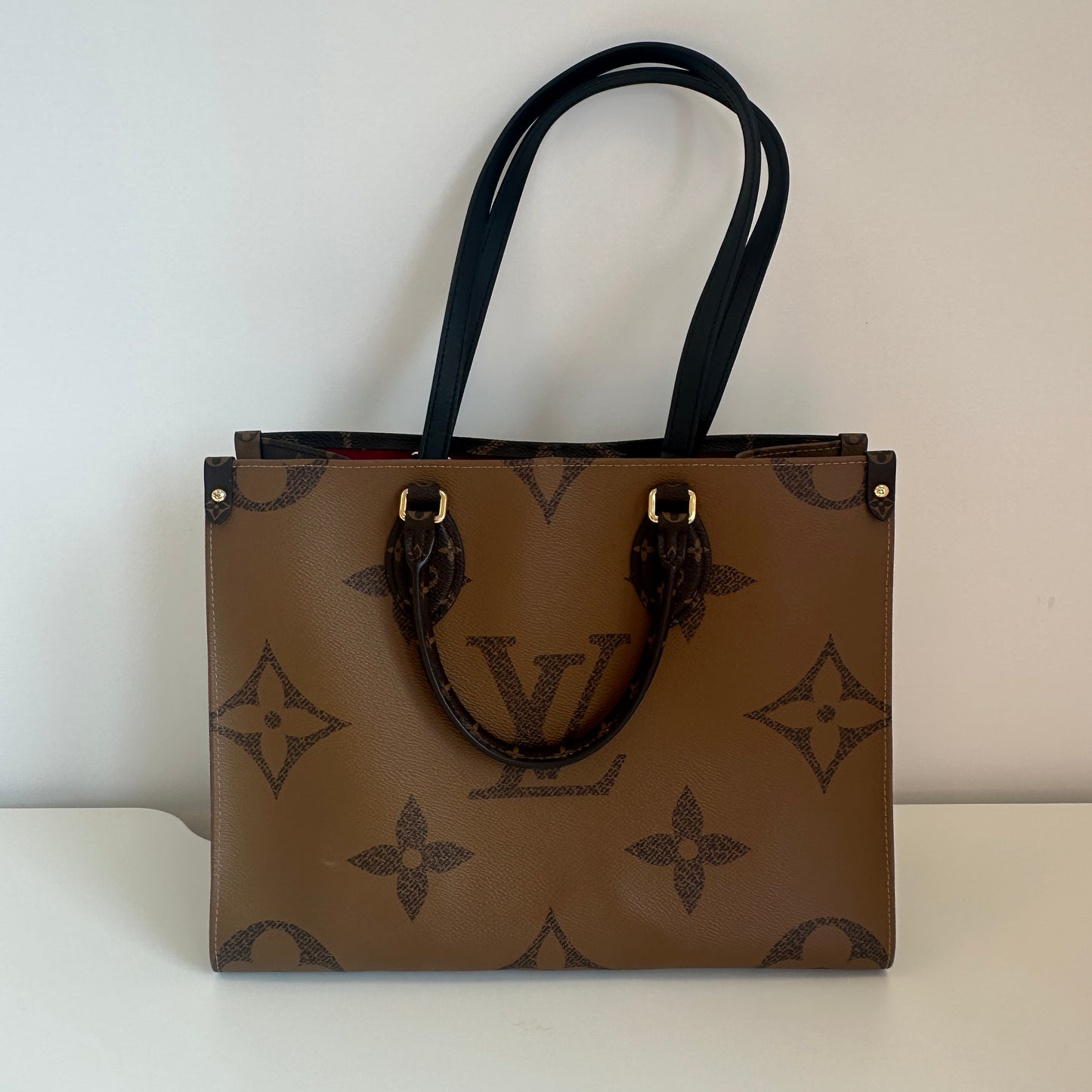 Louis Vuitton - Onthego MM - Monogram Giant coated canvas with leather trim - Brown - (medium)
