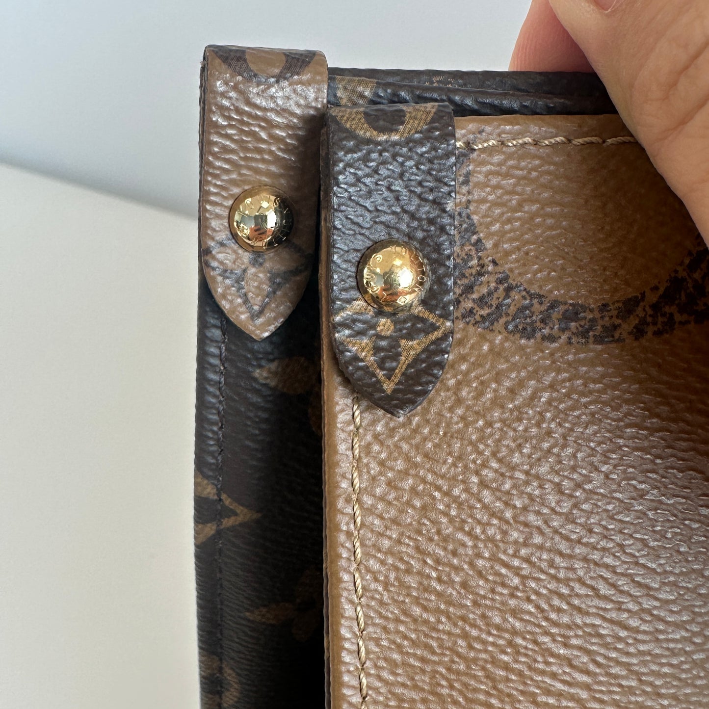 Louis Vuitton - Onthego MM - Monogram Giant coated canvas with leather trim - Brown - (medium)