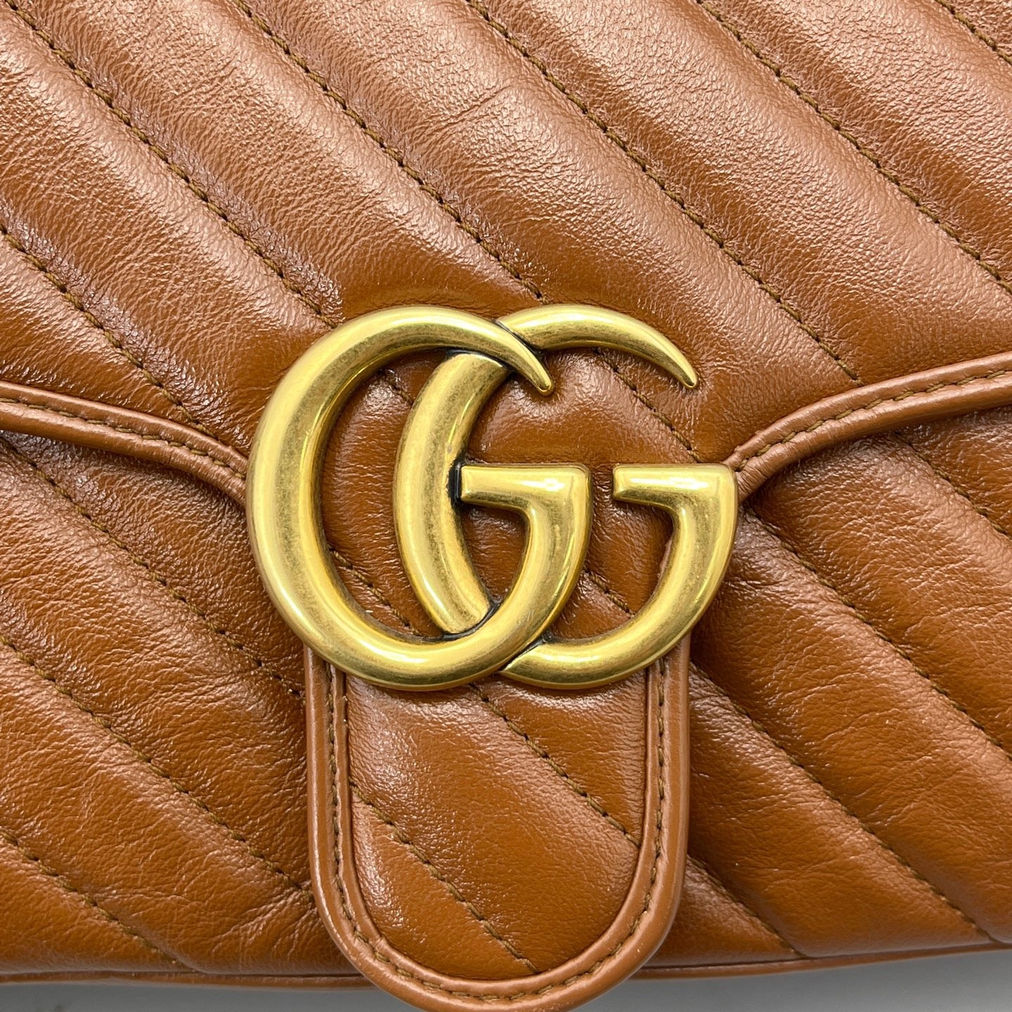 Gucci - Marmont - Leather - Brown - (small)
