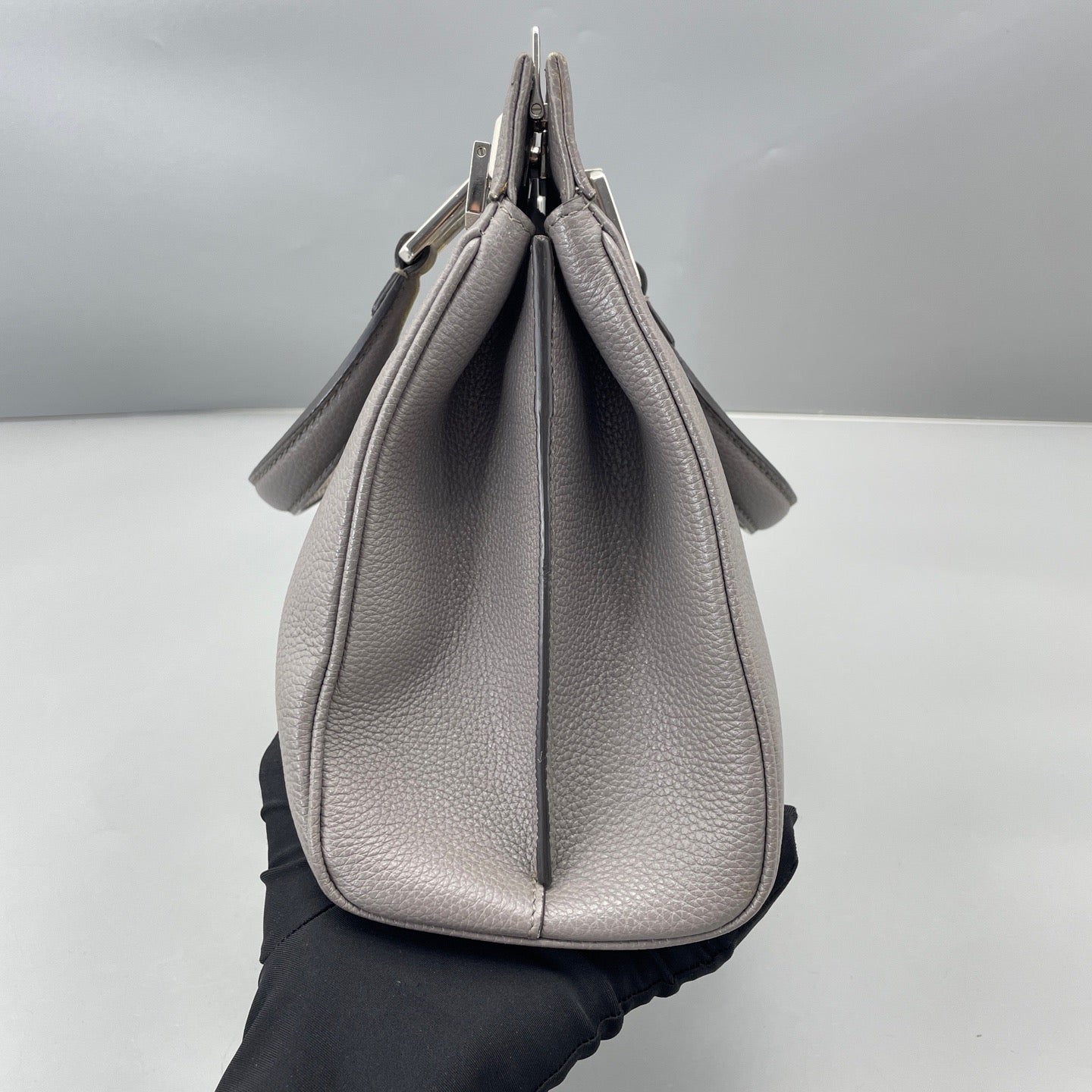 Gucci - Zumi Top Handle Bag - Leather - Grey - (medium)