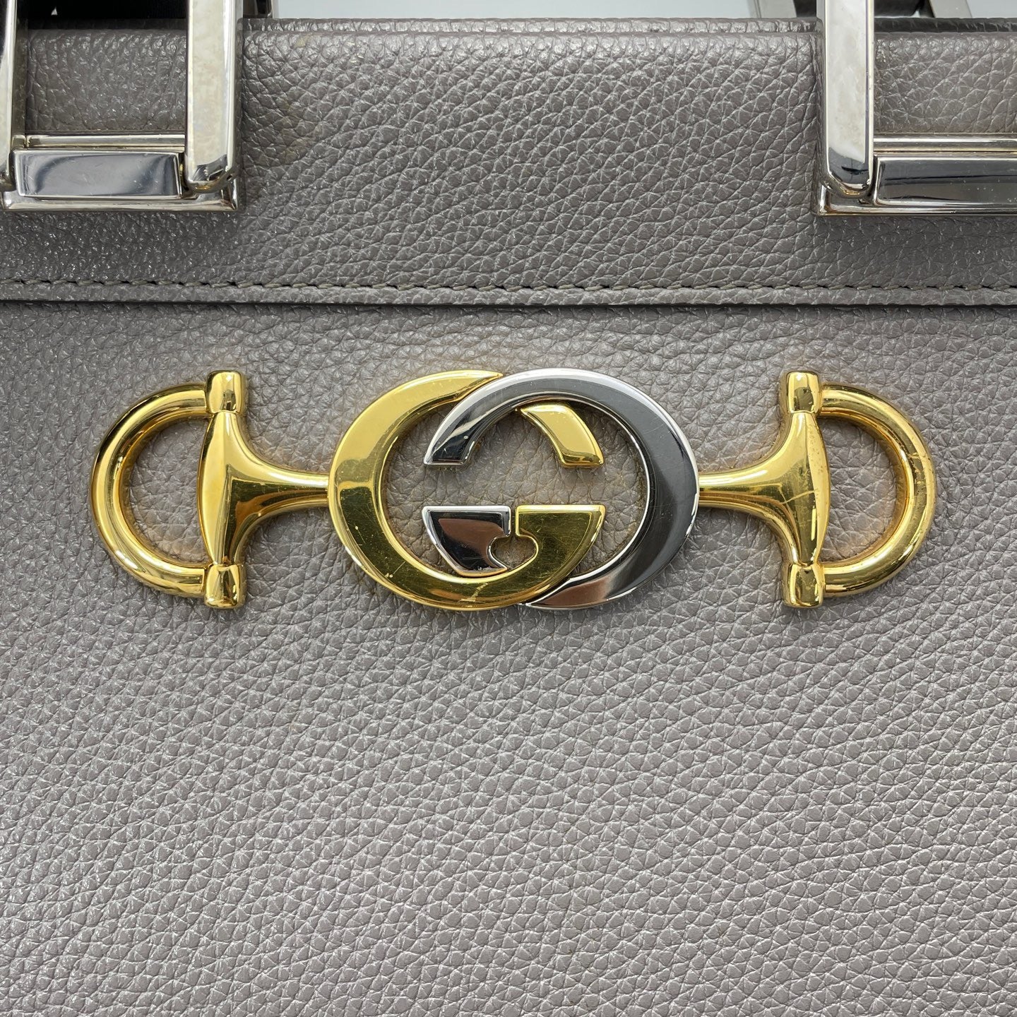 Gucci - Zumi Top Handle Bag - Leather - Grey - (medium)