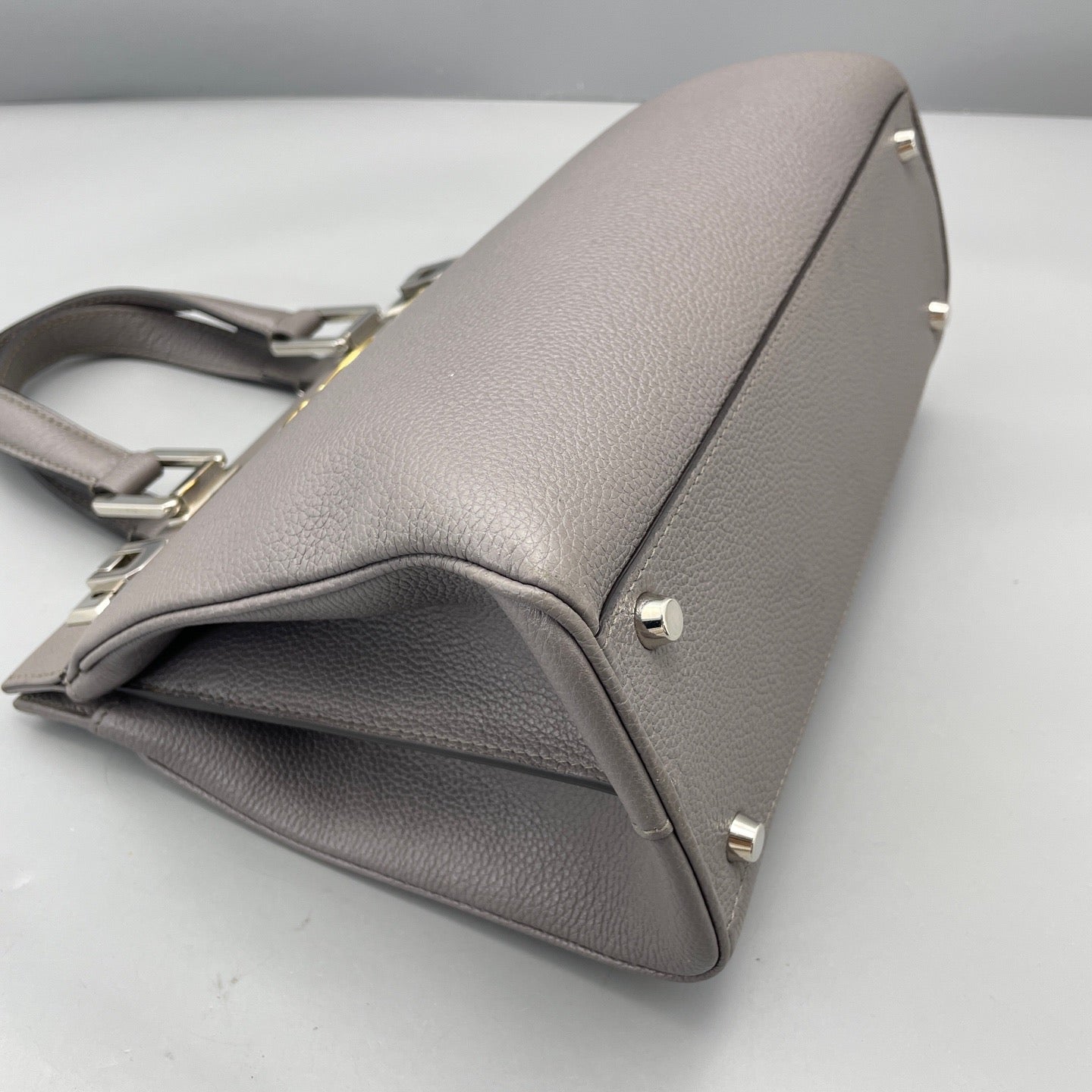 Gucci - Zumi Top Handle Bag - Leather - Grey - (medium)