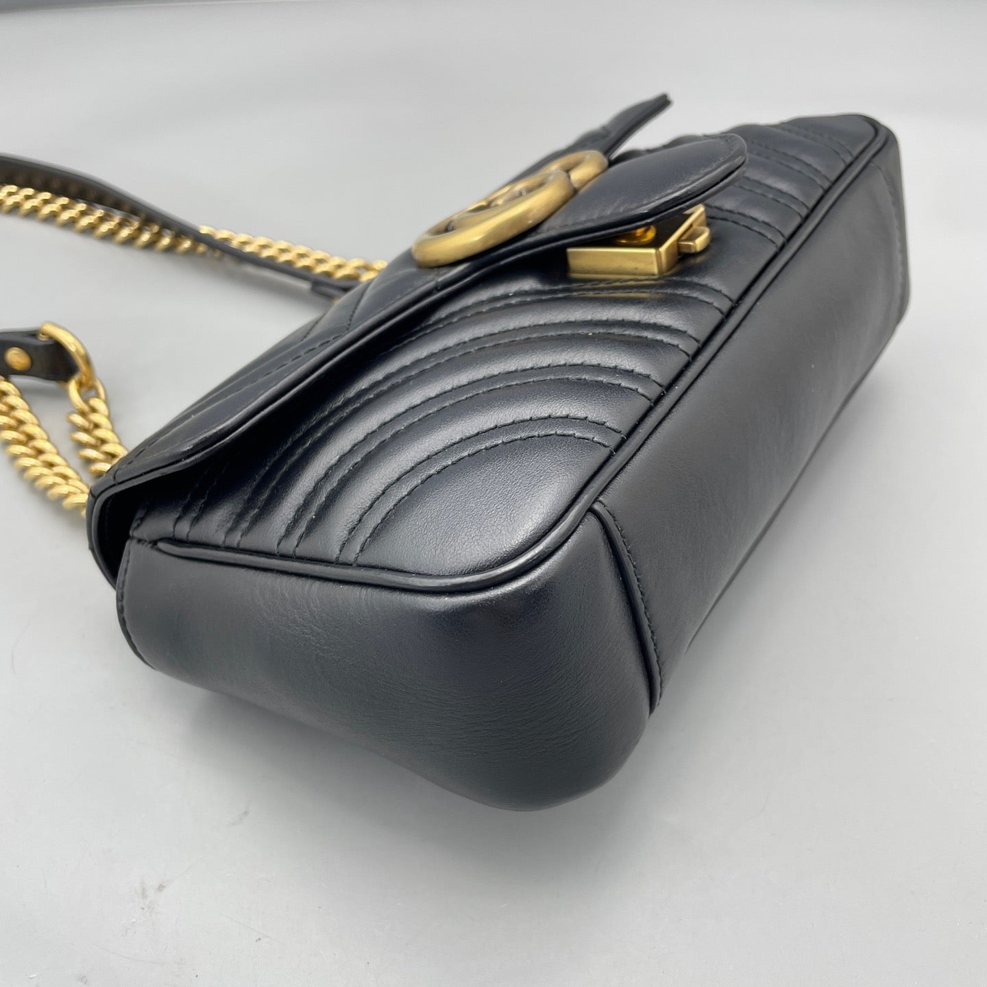 Gucci - GG Marmont Matelassé Mini Bag - Leather - Black - (mini)