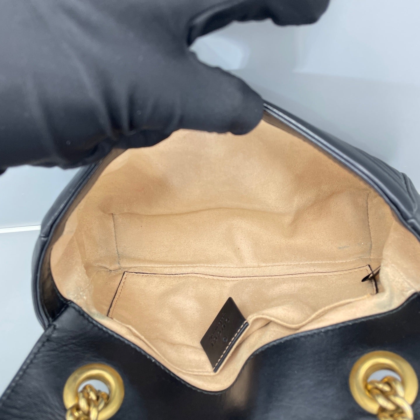 Gucci - GG Marmont Matelassé Mini Bag - Leather - Black - (mini)