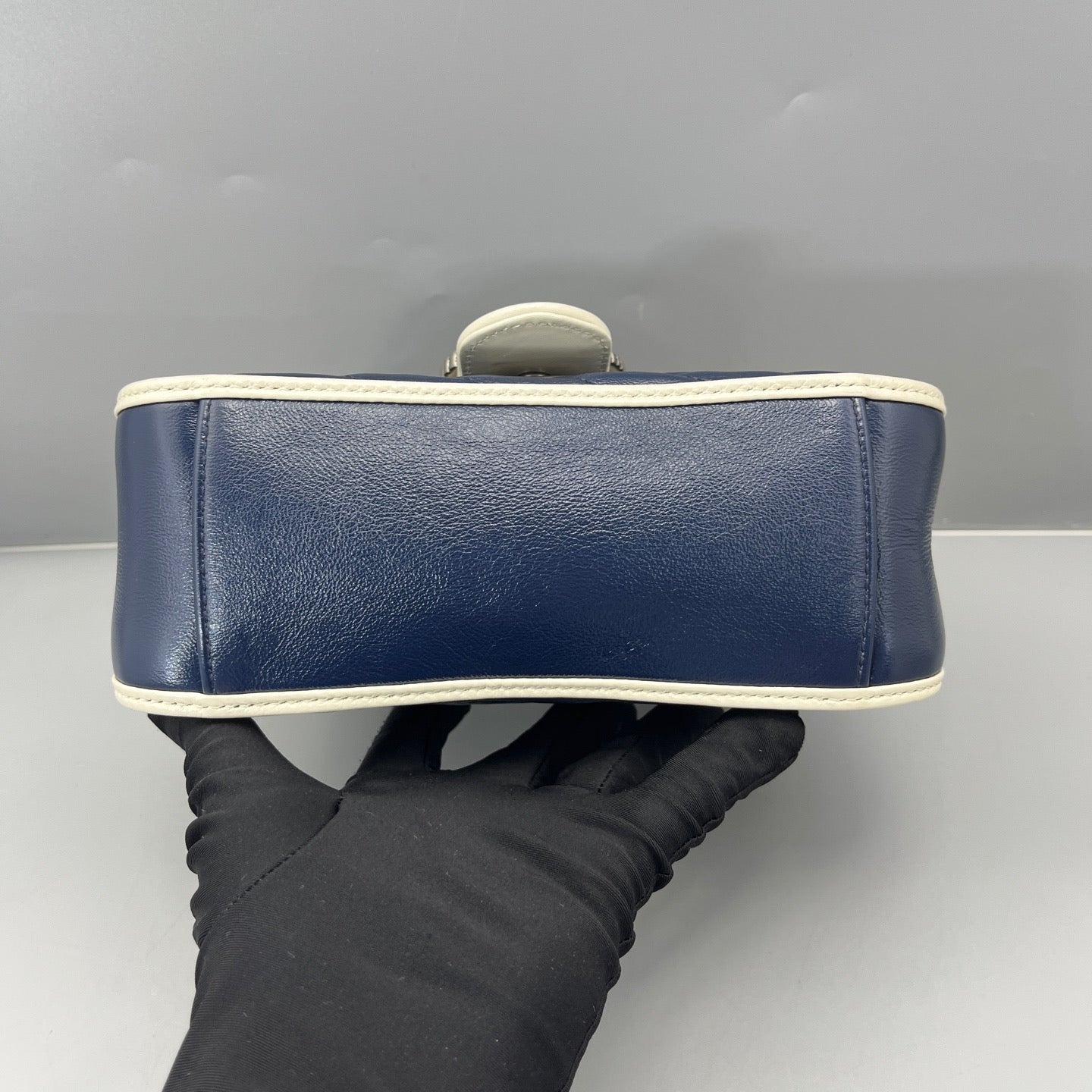 Gucci - Marmont Messenger Mini - Leather - Blue - (mini)