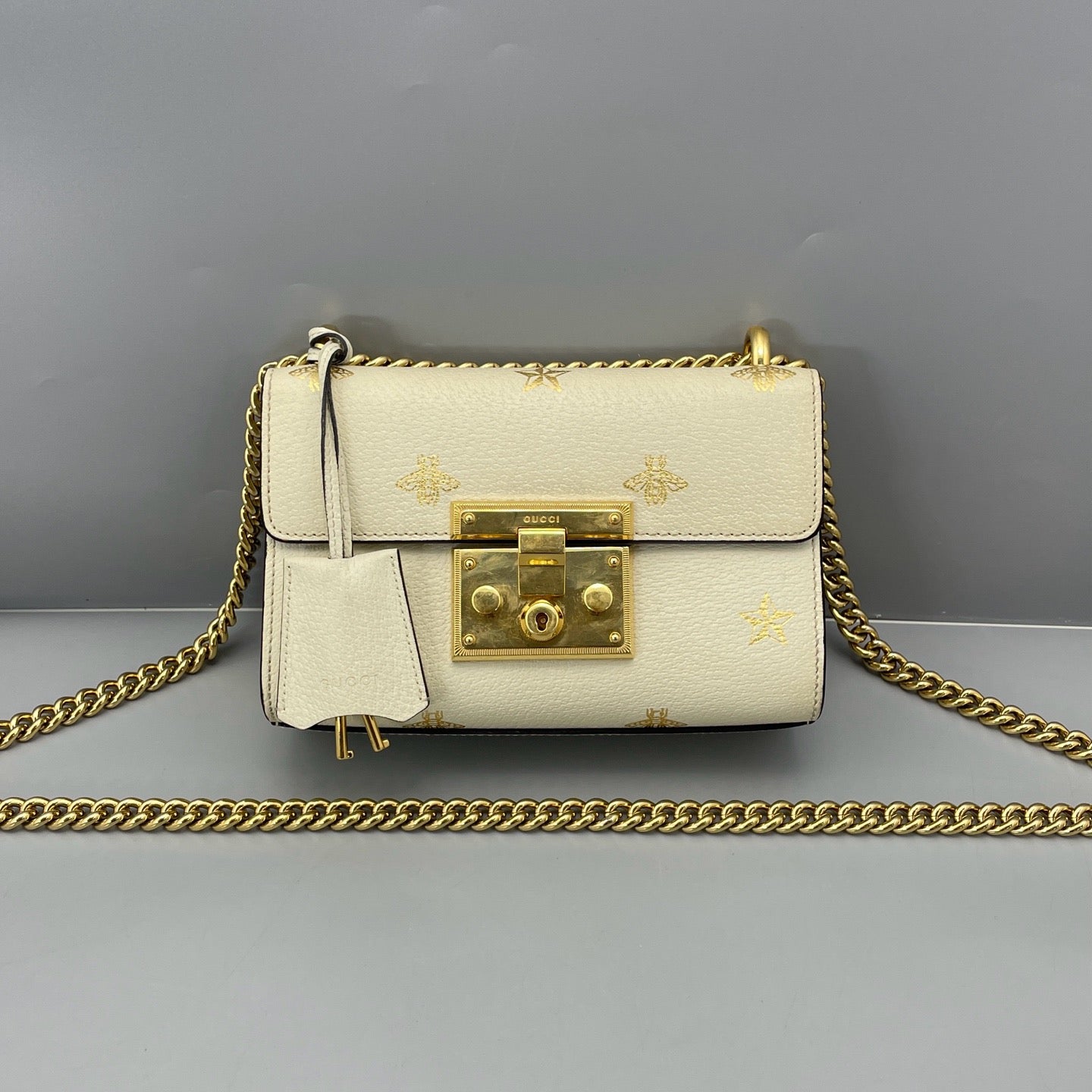 Gucci - Padlock Mini - Grained leather - White - (mini)