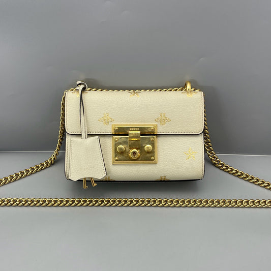 Gucci - Padlock Mini - Grained leather - White - (mini)