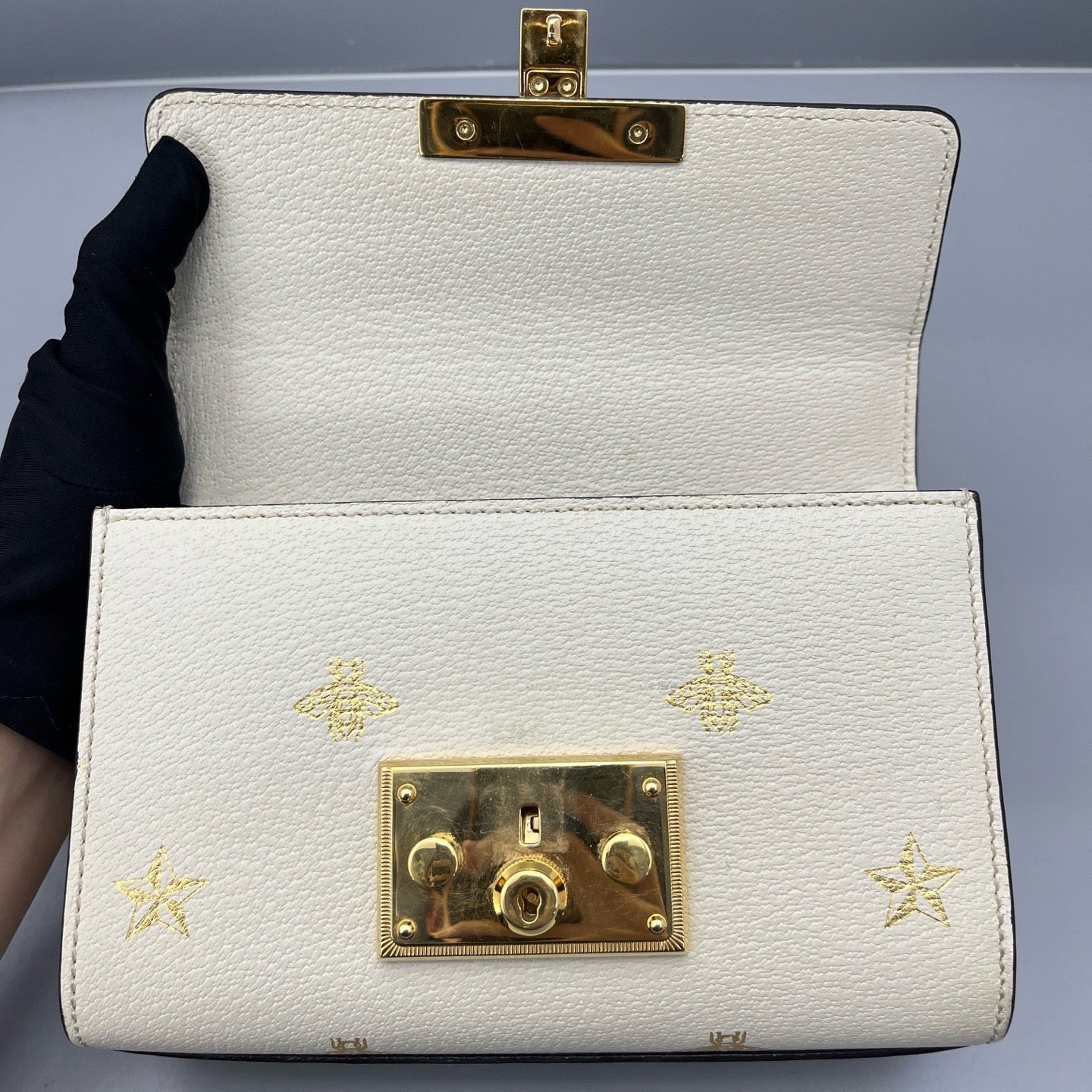 Gucci - Padlock Mini - Grained leather - White - (mini)
