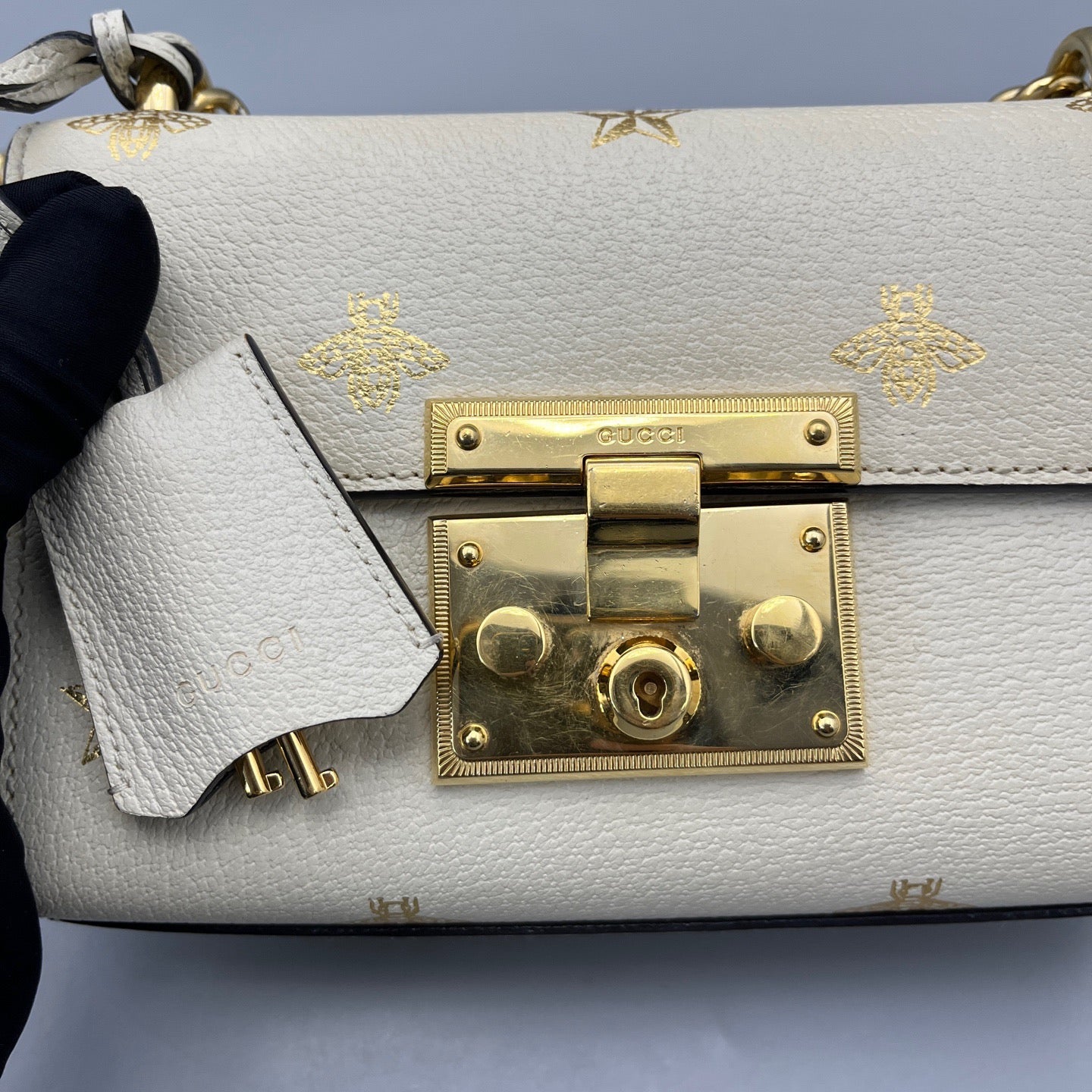 Gucci - Padlock Mini - Grained leather - White - (mini)